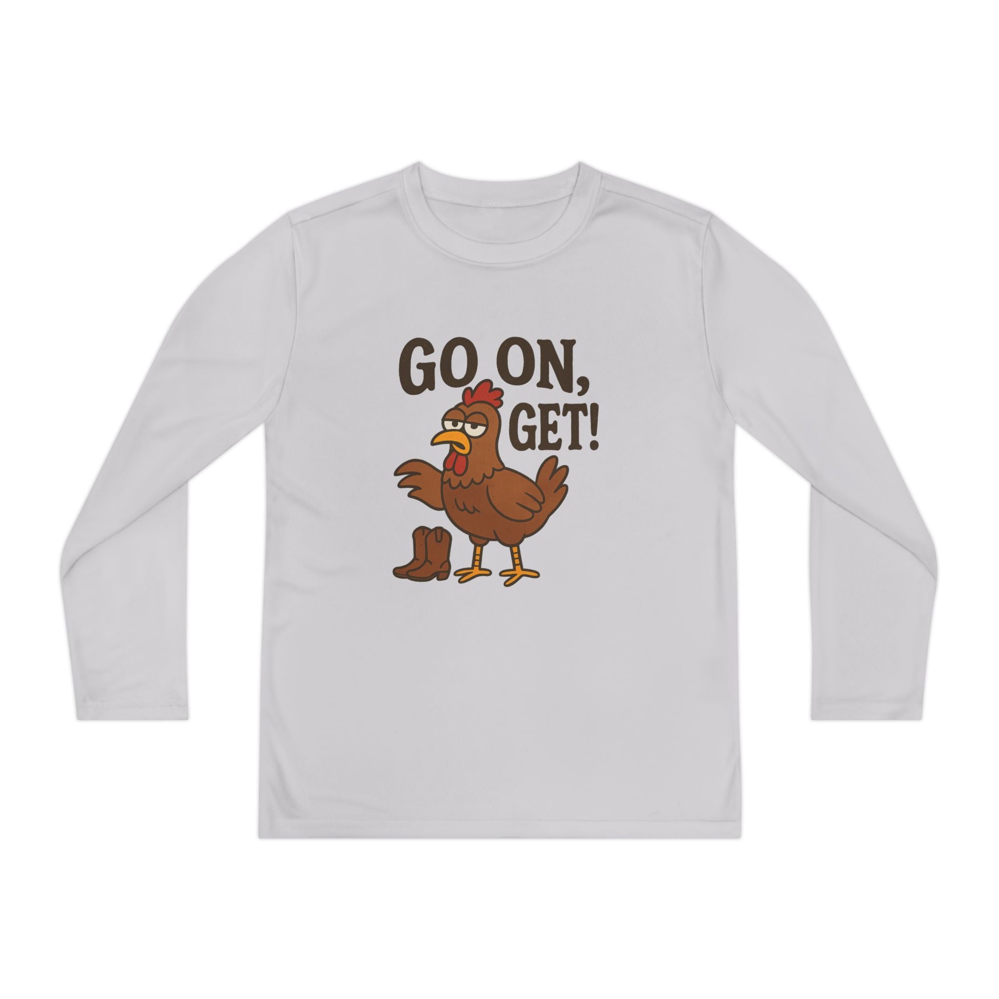 Go On Get Funny Youth Chicken Shirt