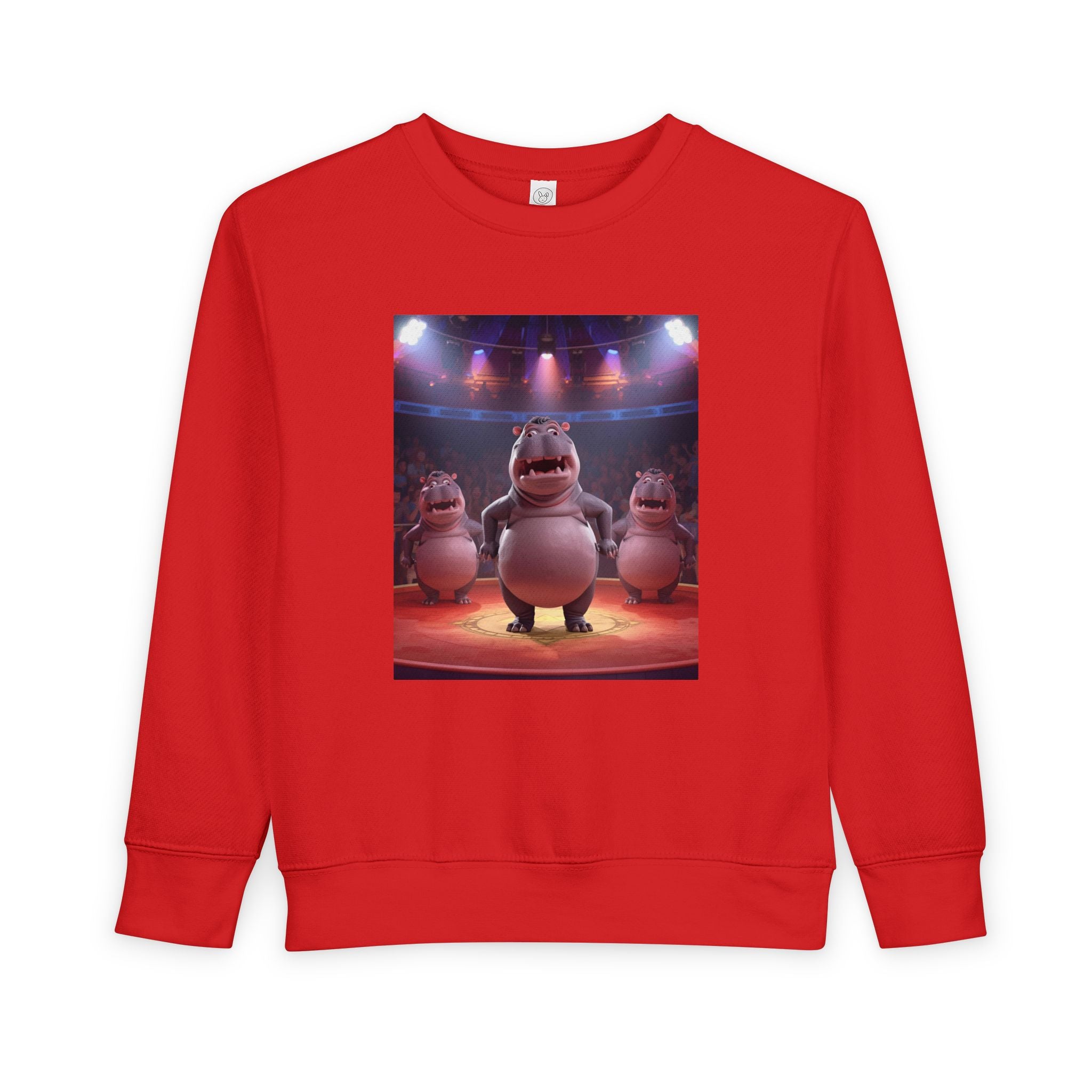 Hippo Funny Toddler Sweatshirt