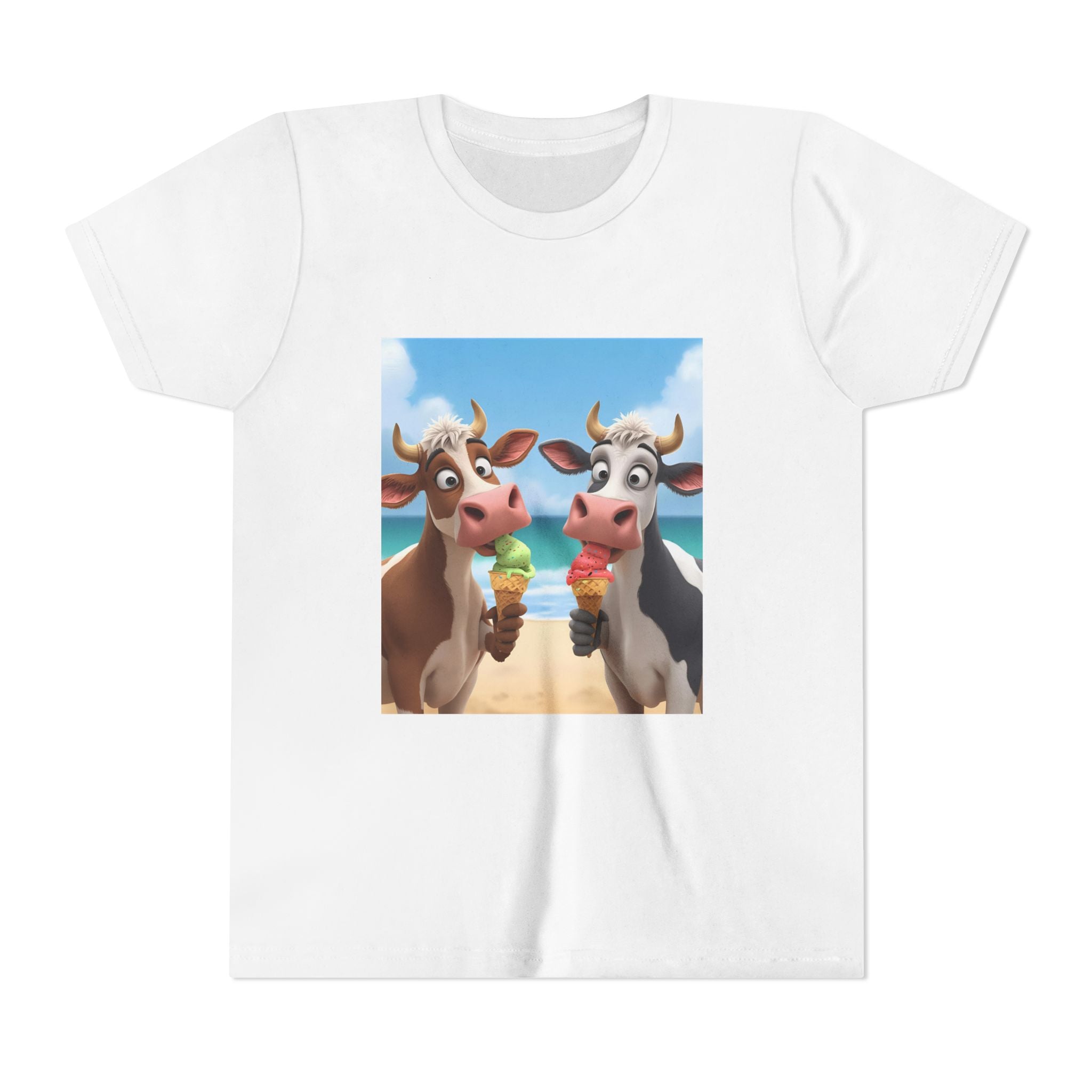 Beachy Cow Youth Short Sleeve Tee