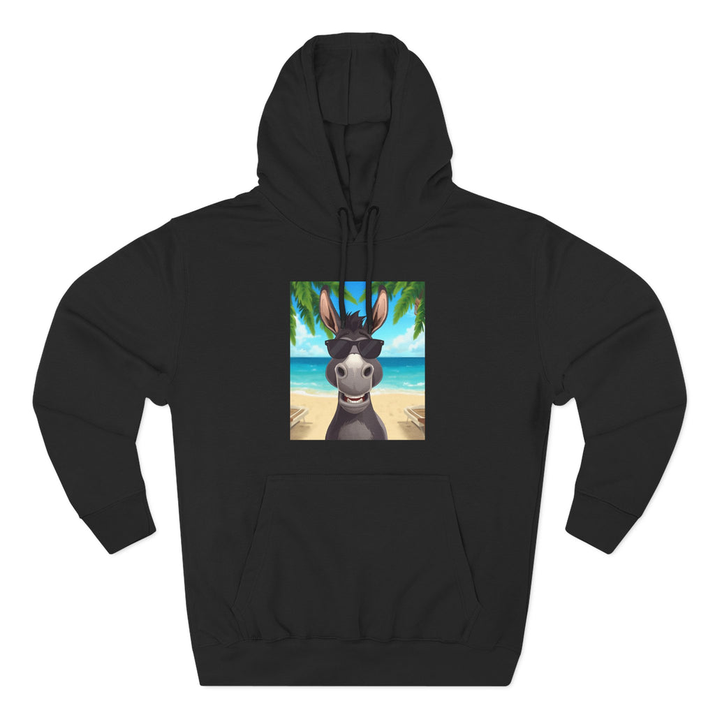Donkey Beach Vibe Three-Panel Fleece Hoodie