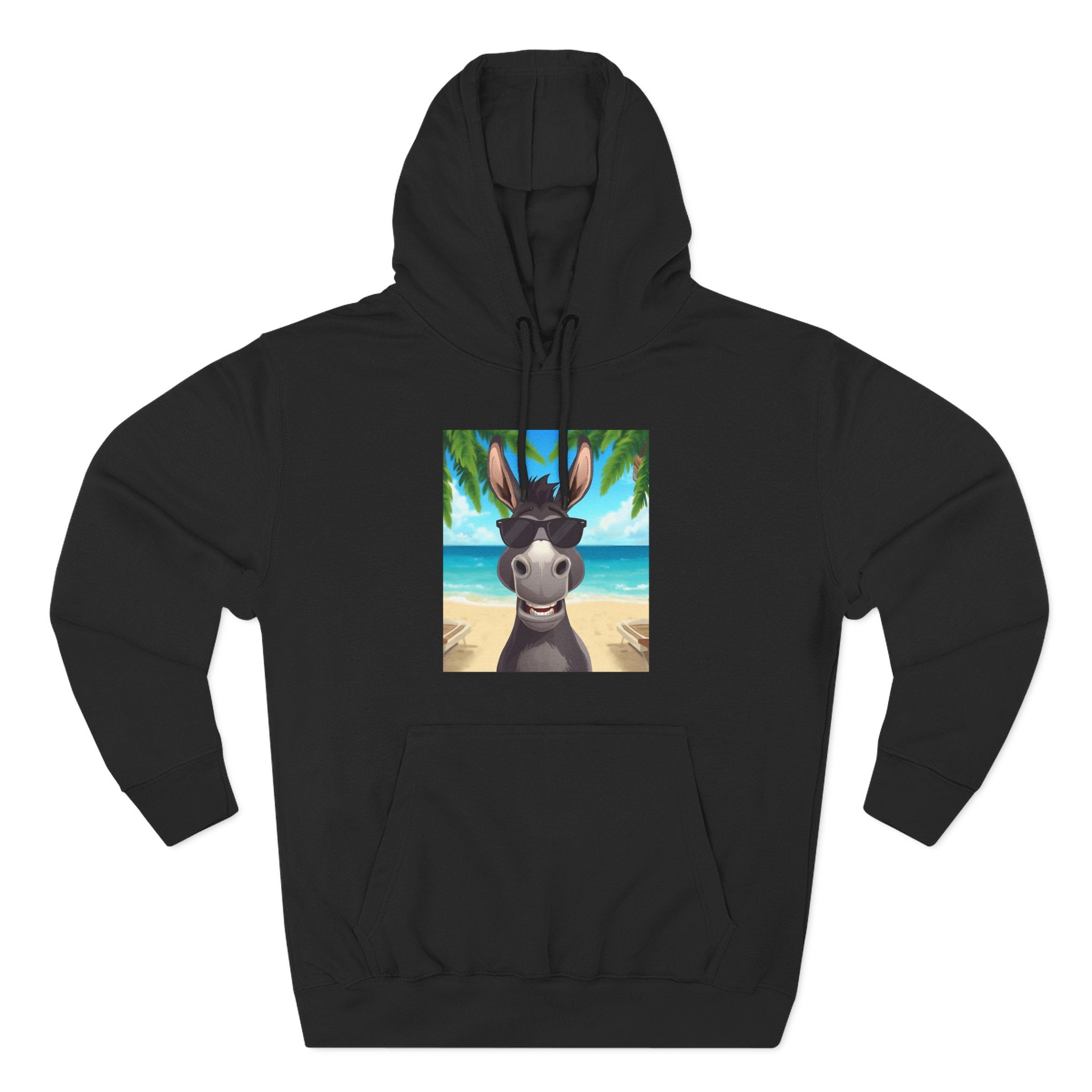 Donkey Beach Vibe Three-Panel Fleece Hoodie