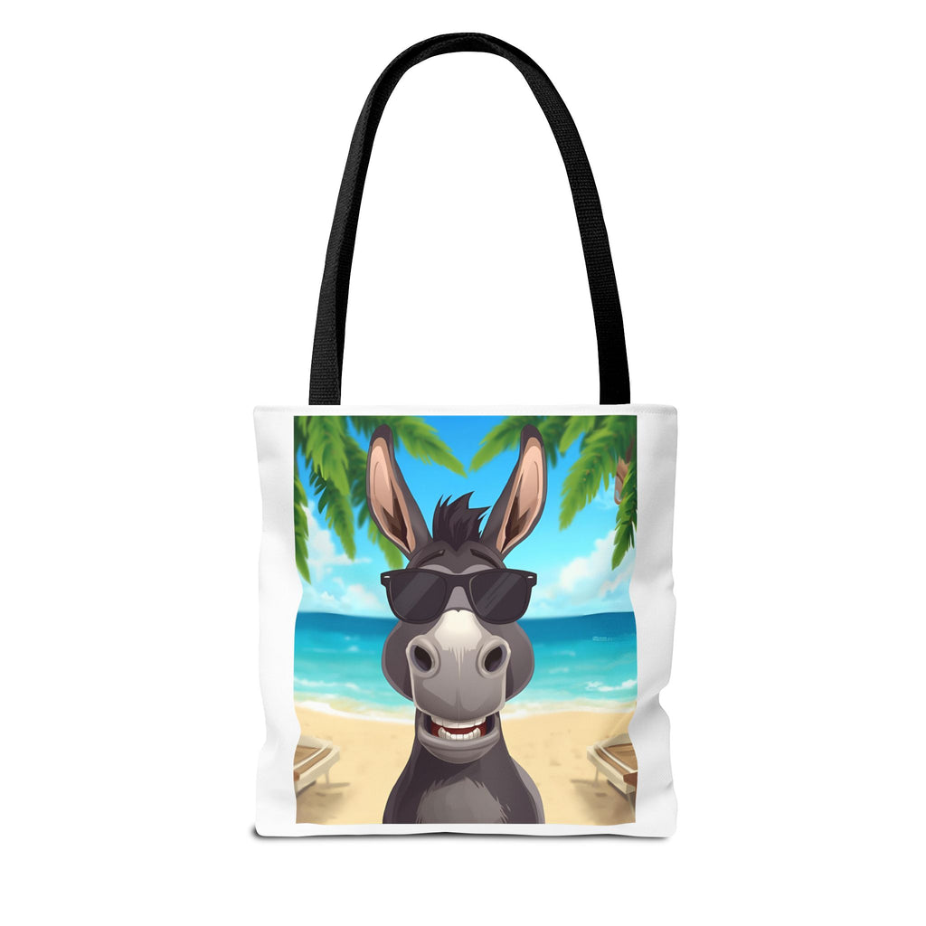 Chill Donkey Tote Bag, Beach Bag, Summer Accessory, Fun Animal Design, Gift for Animal Lovers, Eco-Friendly Shopping Bag