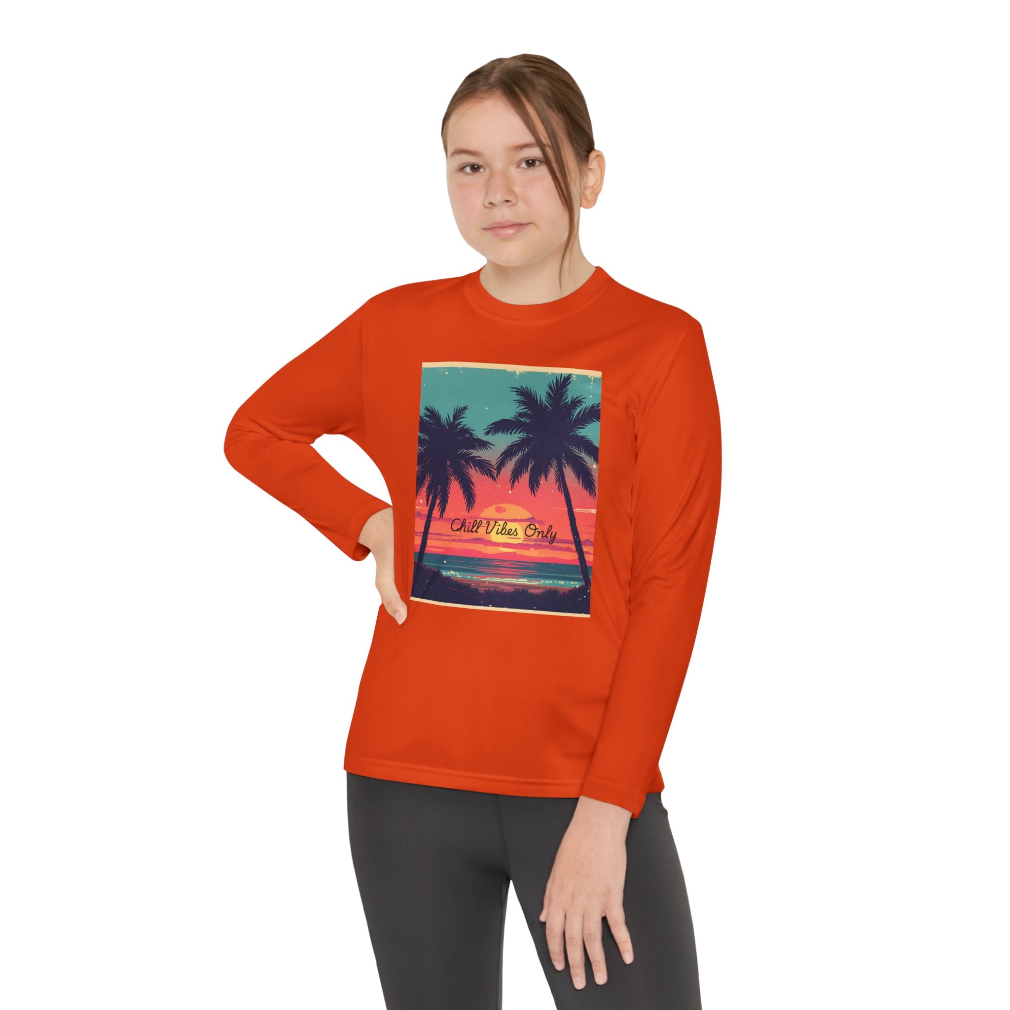 Tropical Sunset Youth Long Sleeve Competitor Tee