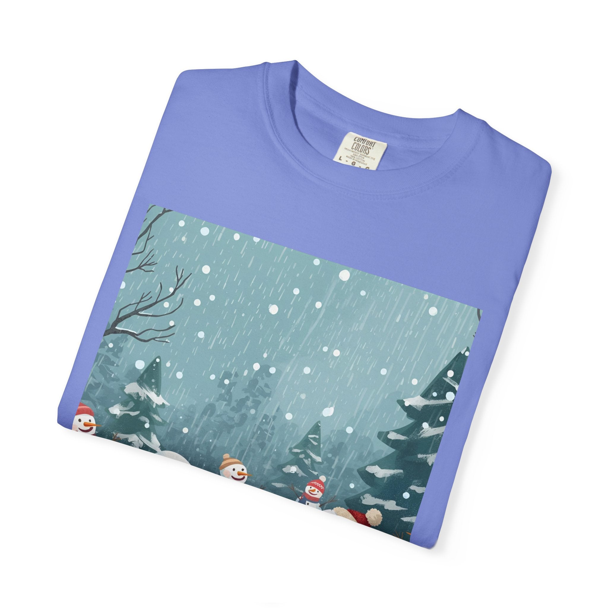 Festive Christmas Winter Wonderland Snowman T-shirt | Holiday Tee, Christmas Apparel, Gift for Him/Her, Graphic Shirt, Seasonal Fashion