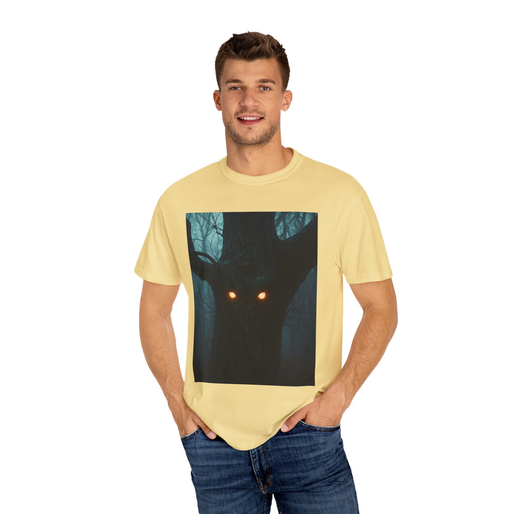 Spooky Forest Creature Unisex T-Shirt, Casual Wear, Gift for Nature Lovers, Halloween Apparel, Trendy Graphic Tee