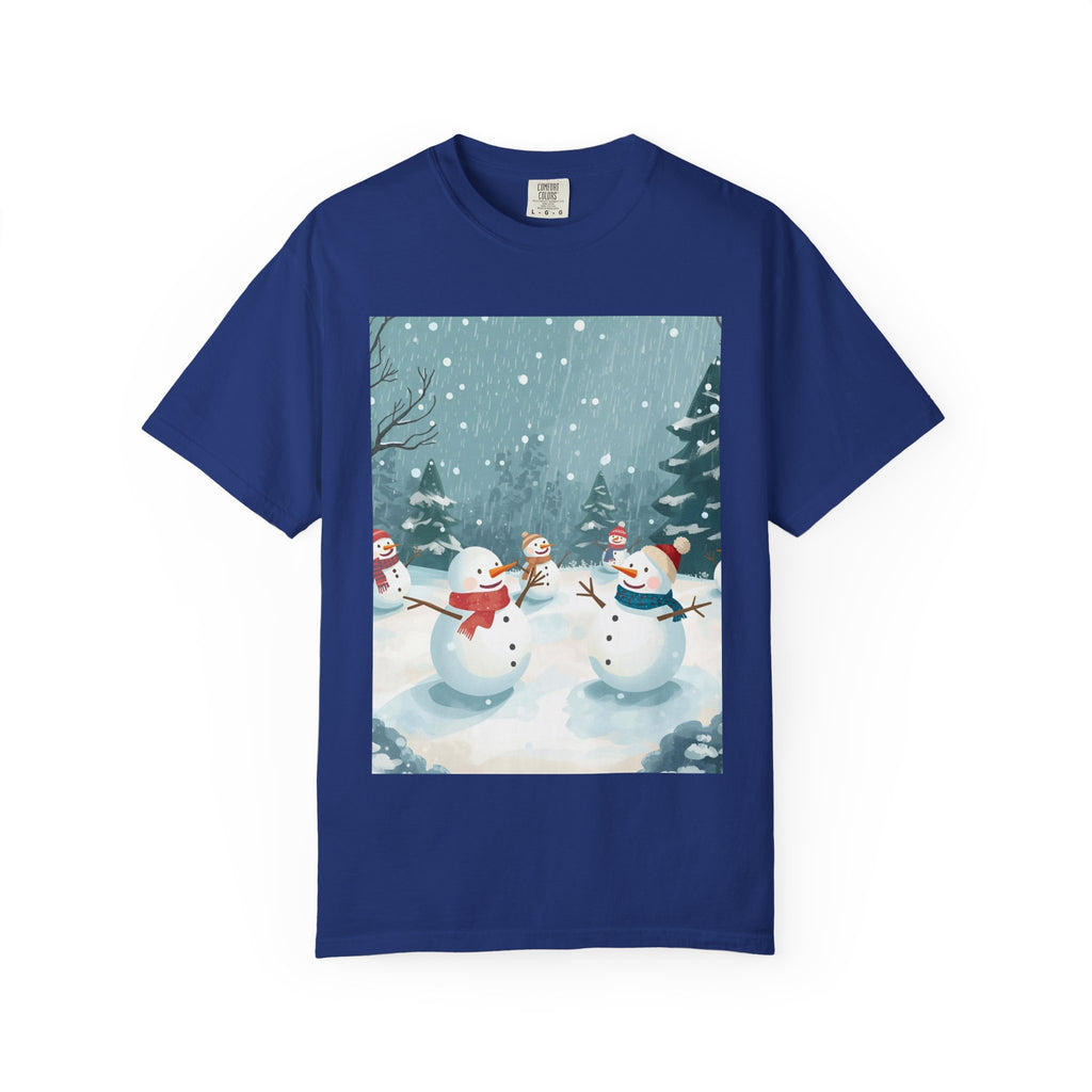Festive Christmas Winter Wonderland Snowman T-shirt | Holiday Tee, Christmas Apparel, Gift for Him/Her, Graphic Shirt, Seasonal Fashion