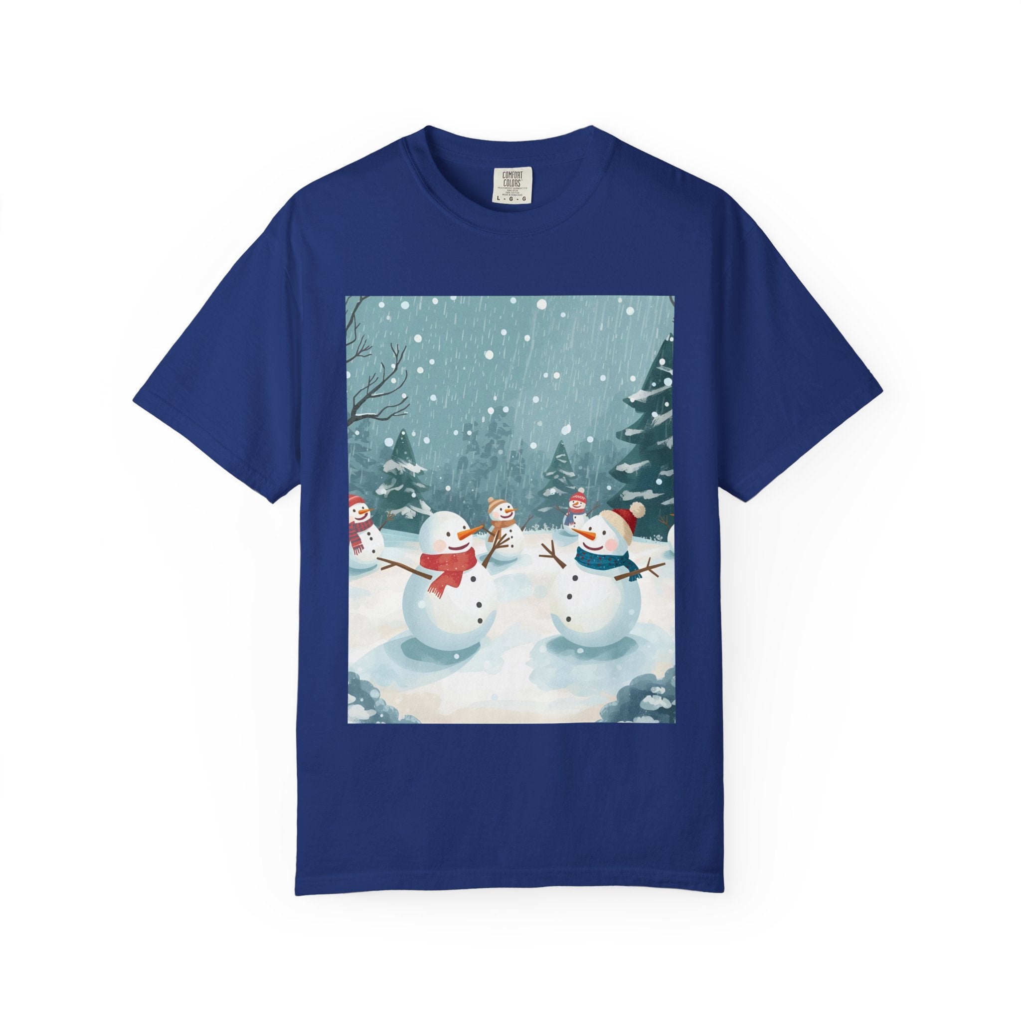 Festive Christmas Winter Wonderland Snowman T-shirt | Holiday Tee, Christmas Apparel, Gift for Him/Her, Graphic Shirt, Seasonal Fashion