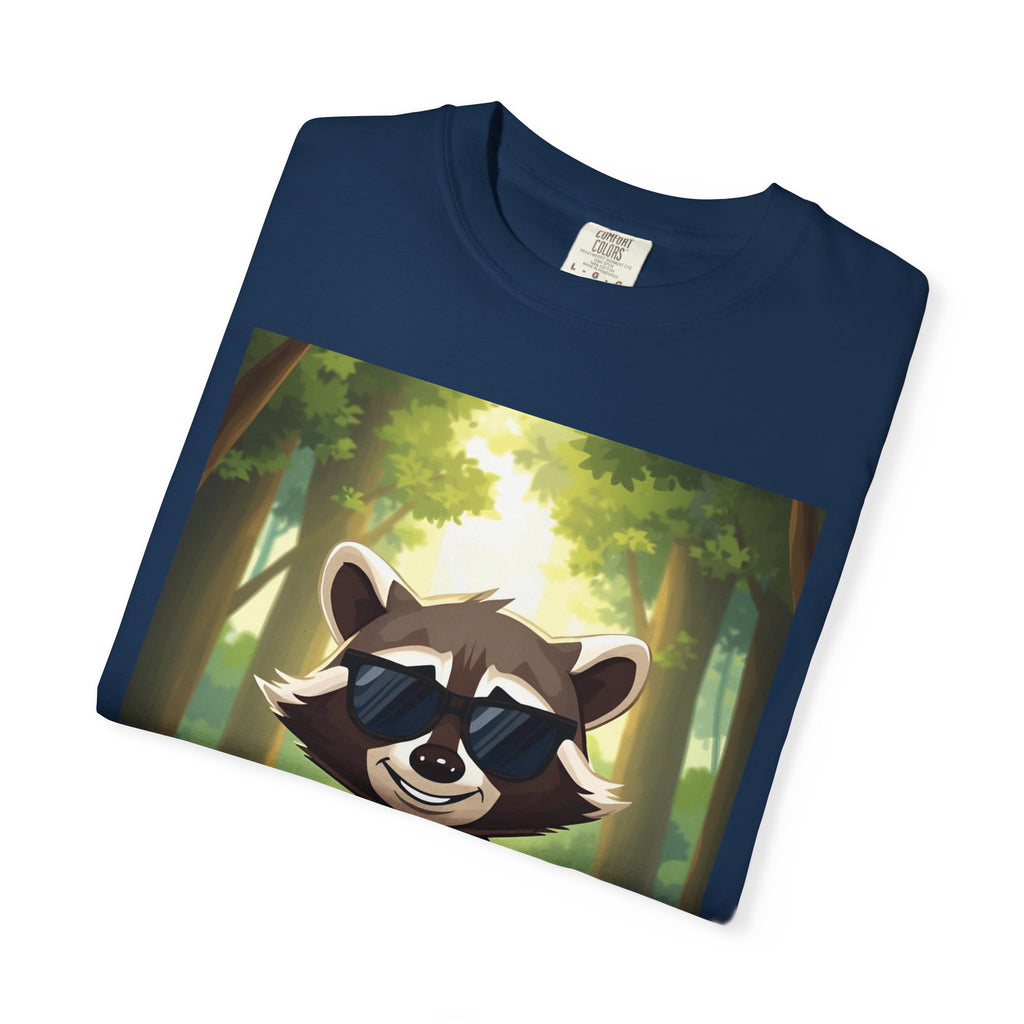 Whimsical Raccoon T-Shirt, Fun Nature Tee, Unisex Forest Shirt, Gift for Animal Lovers, Cute Wildlife Apparel