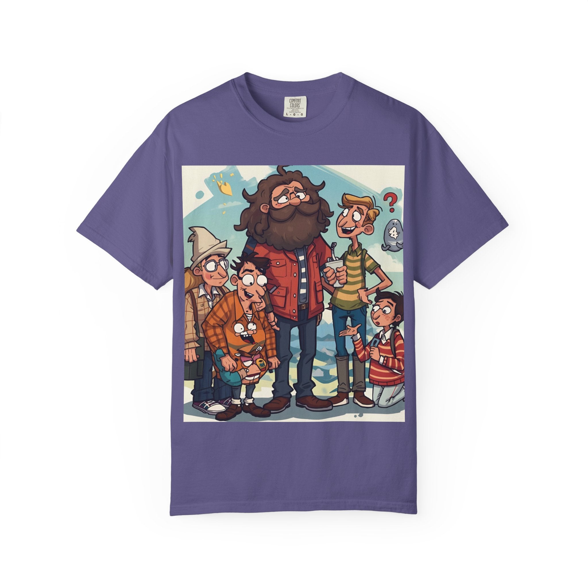 Charming Cartoon Graphic Tee, Fun Unisex T-shirt for Casual Wear, Unique Gift Ideas for Holidays, Family Gatherings, Cartoon Lovers, [...]