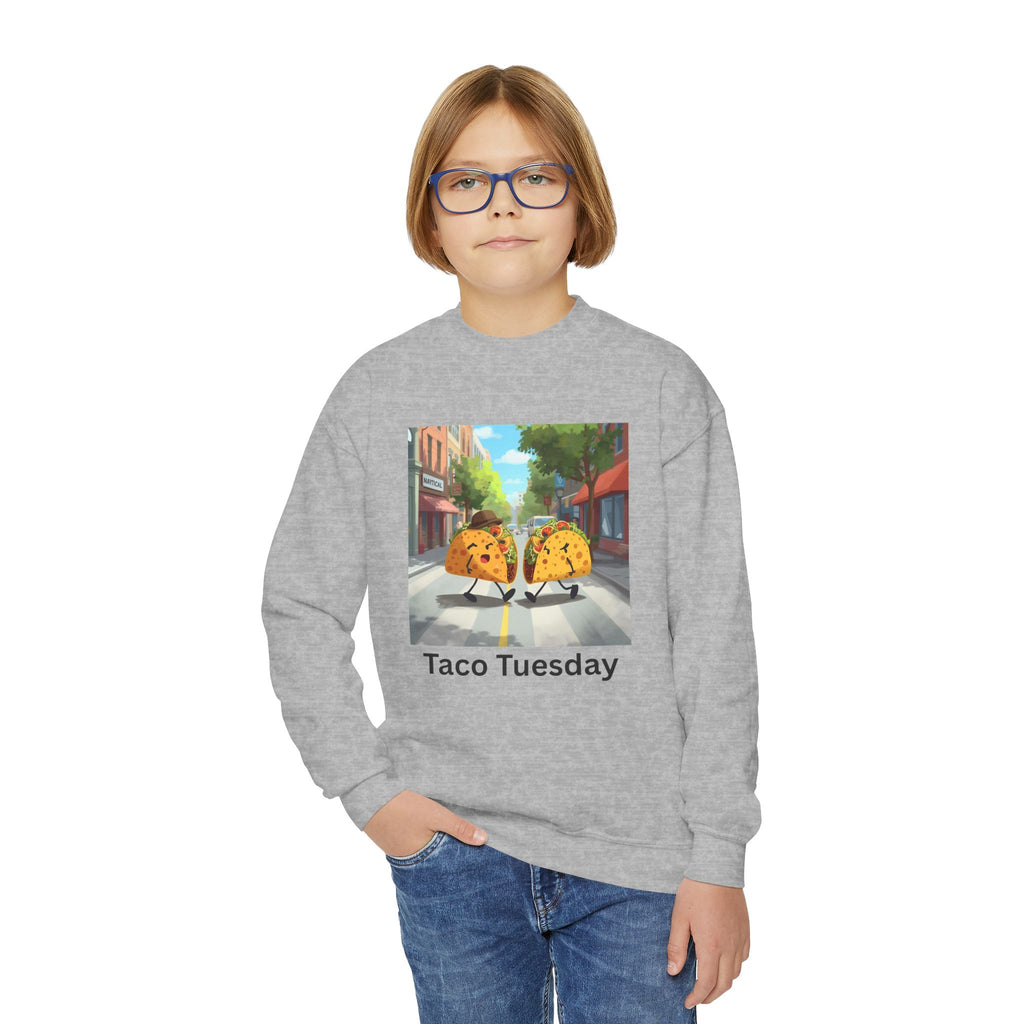 Taco Tuesday Youth Crewneck Sweatshirt