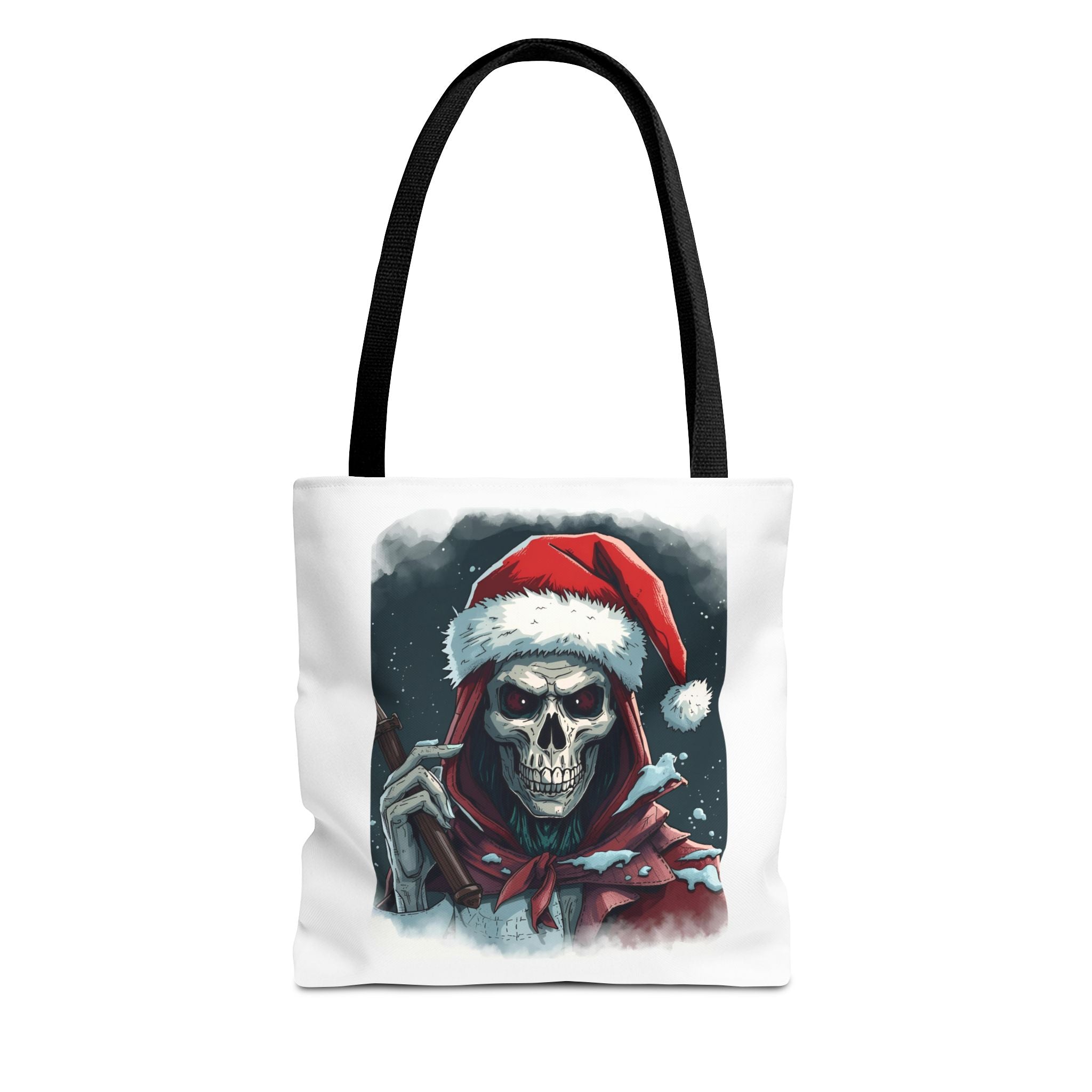 Spooky Skeleton Christmas Santa Tote Bag (AOP)