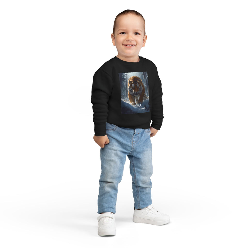 Tiger Roar Snow Toddler Sweatshirt