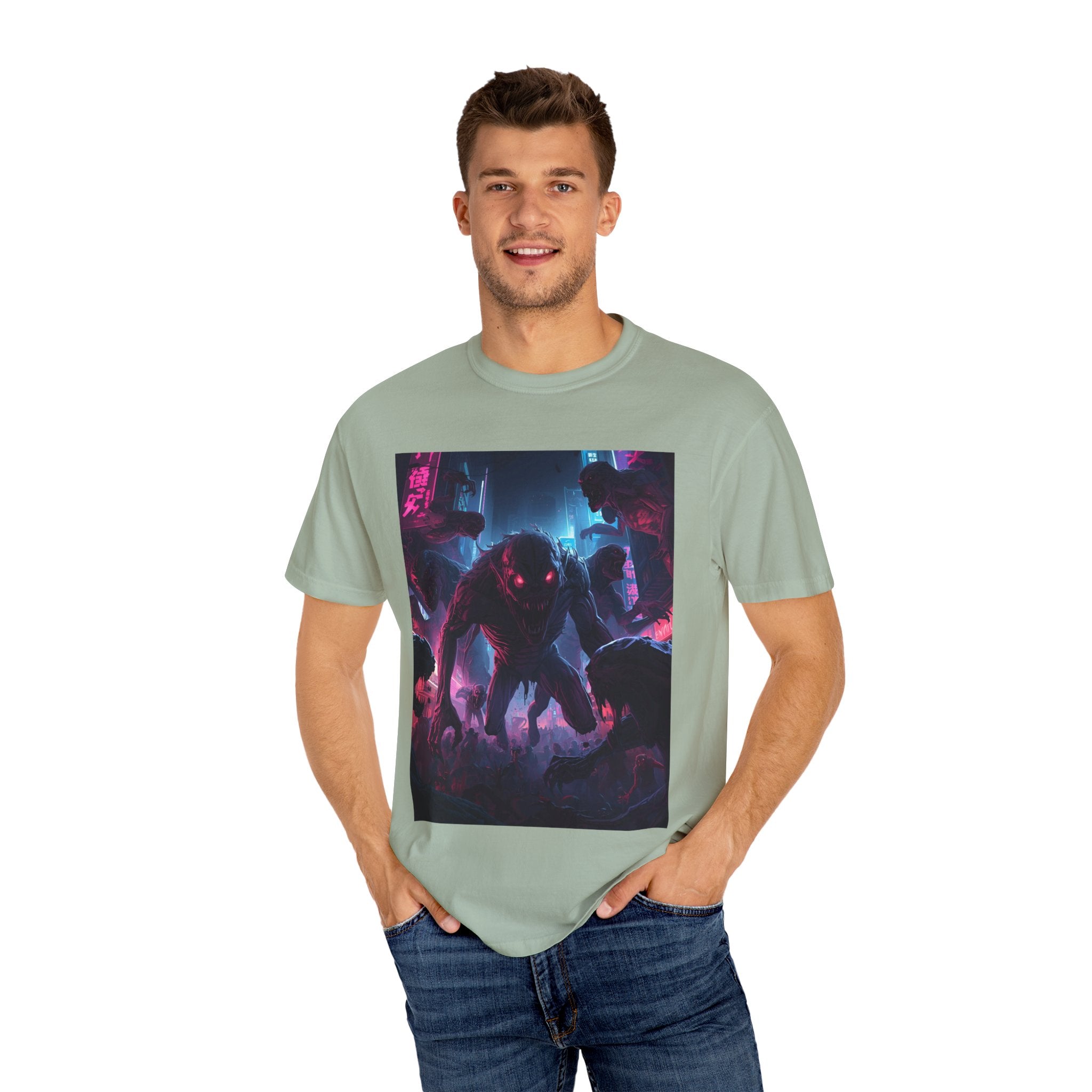 Spooky Creature Unisex Graphic Tee - Halloween Horror T-Shirt, Vintage Style, Spooky Gift, Unisex Halloween Apparel, Unique Costume Alternative