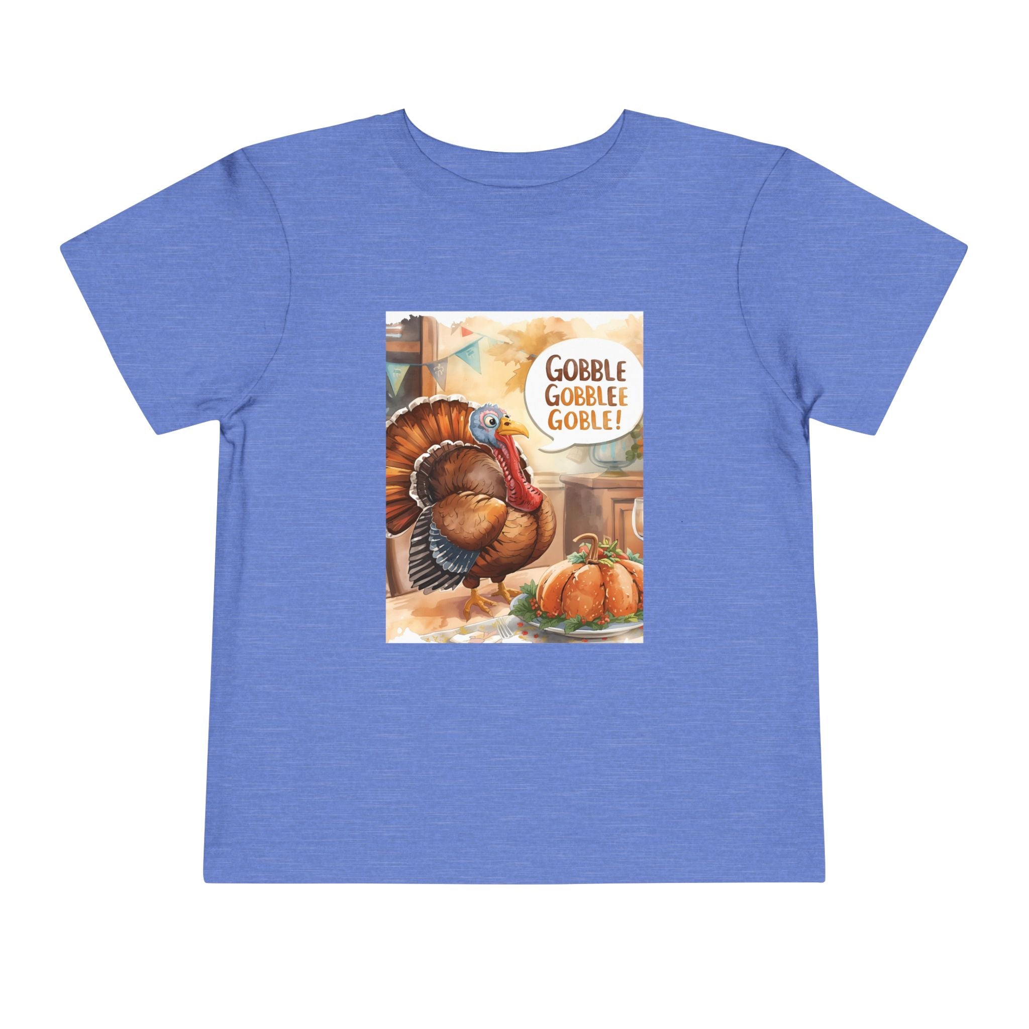 Thanksgiving Turkey Toddler Short Sleeve Tee