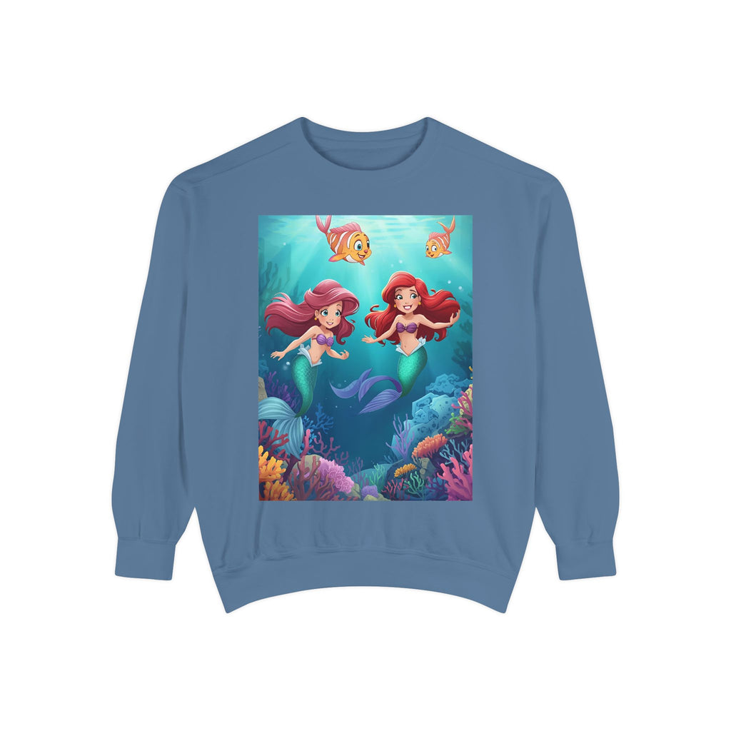 Mermaid Unisex Garment-Dyed Sweatshirt