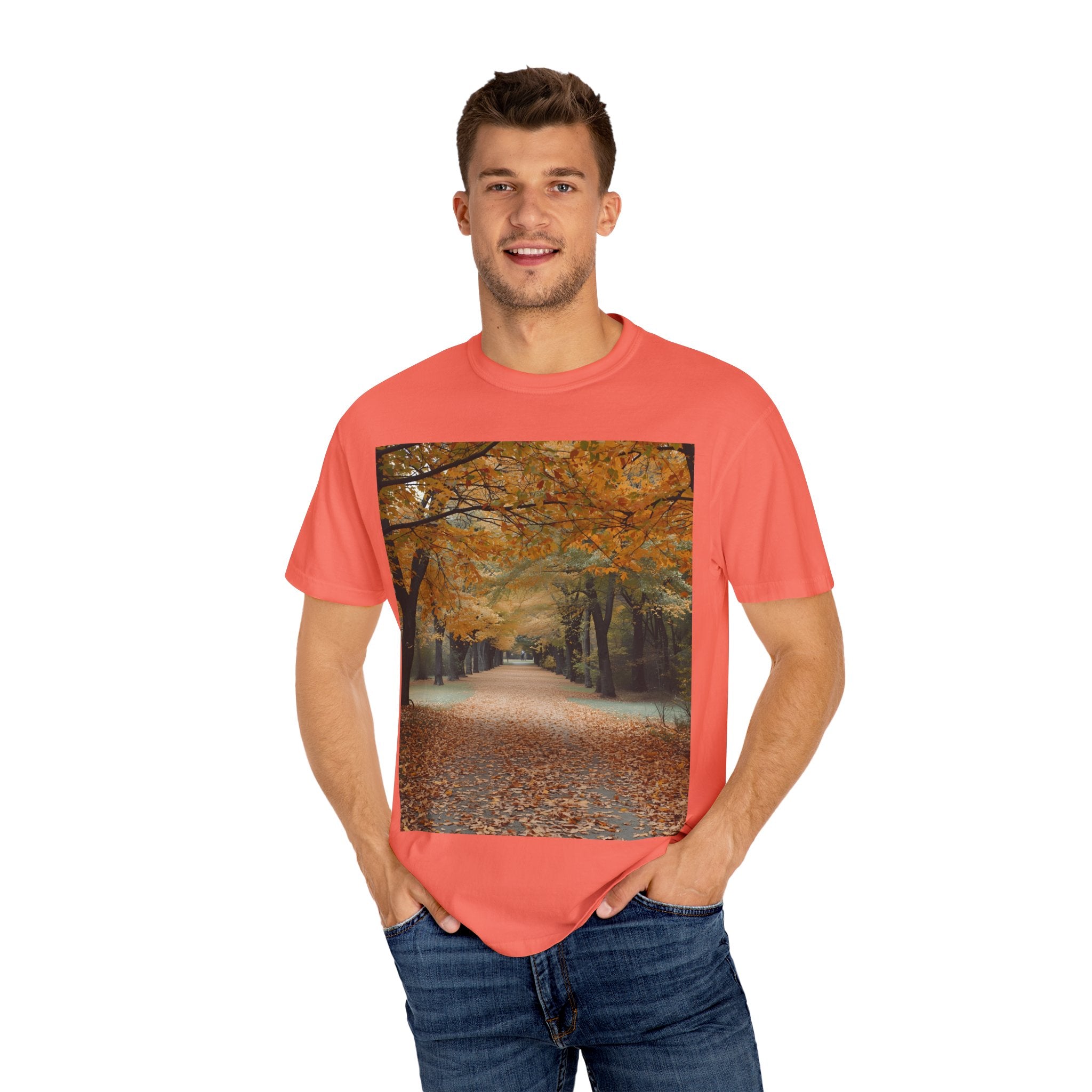 Autumn Pathway T-Shirt | Nature Lover Gift, Fall Fashion, Unisex Tee, Seasonal Wear, Cozy Vibes