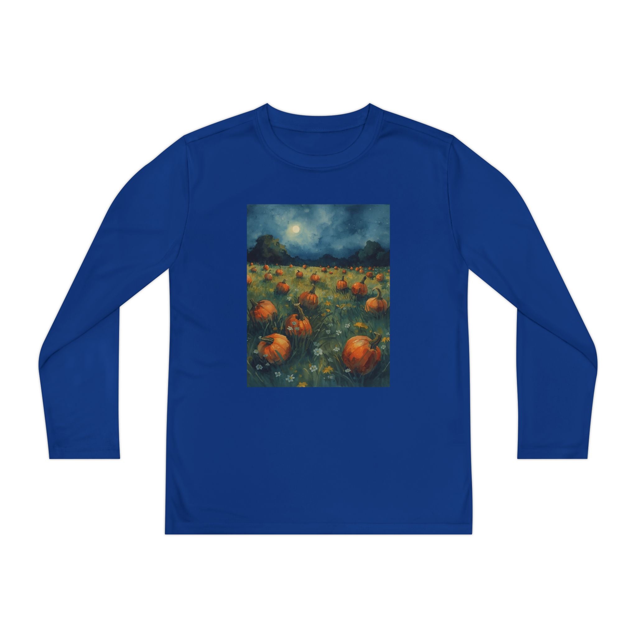 Youth Pumpkin Patch Long Sleeve Tee, Fall Fashion, Kids Apparel, Halloween Outfit, Pumpkin Lovers Gift, Cozy Autumn Shirt