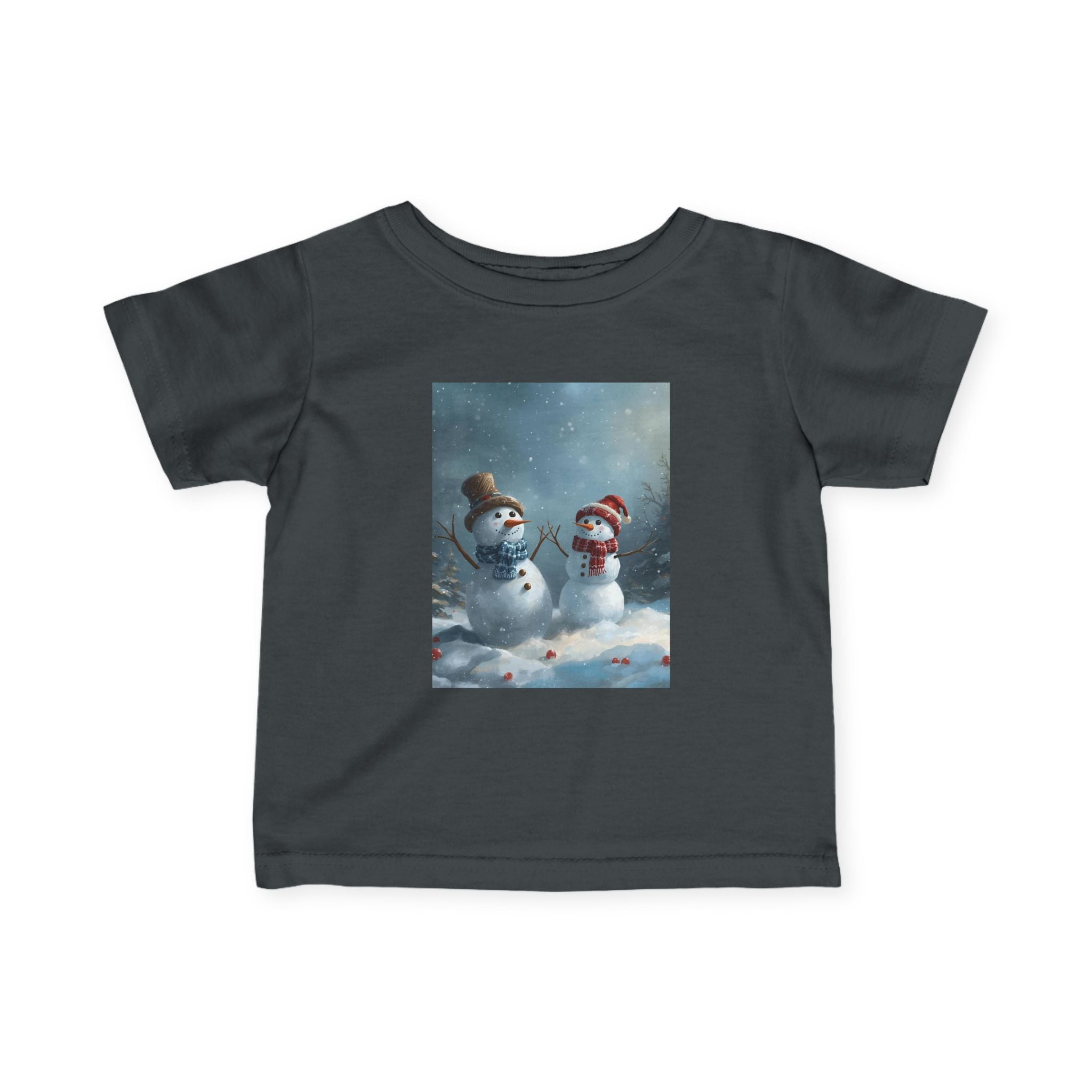 Christmas Snowman Winter Wonderland Infant Tee, Snowman Baby Shirt, Cute Kids Winter Clothes, Holiday Toddler Outfit, Cozy Preschool Apparel