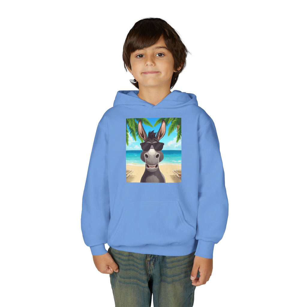 Donkey Beach Vibes Youth Heavy Blend Hooded Sweatshirt