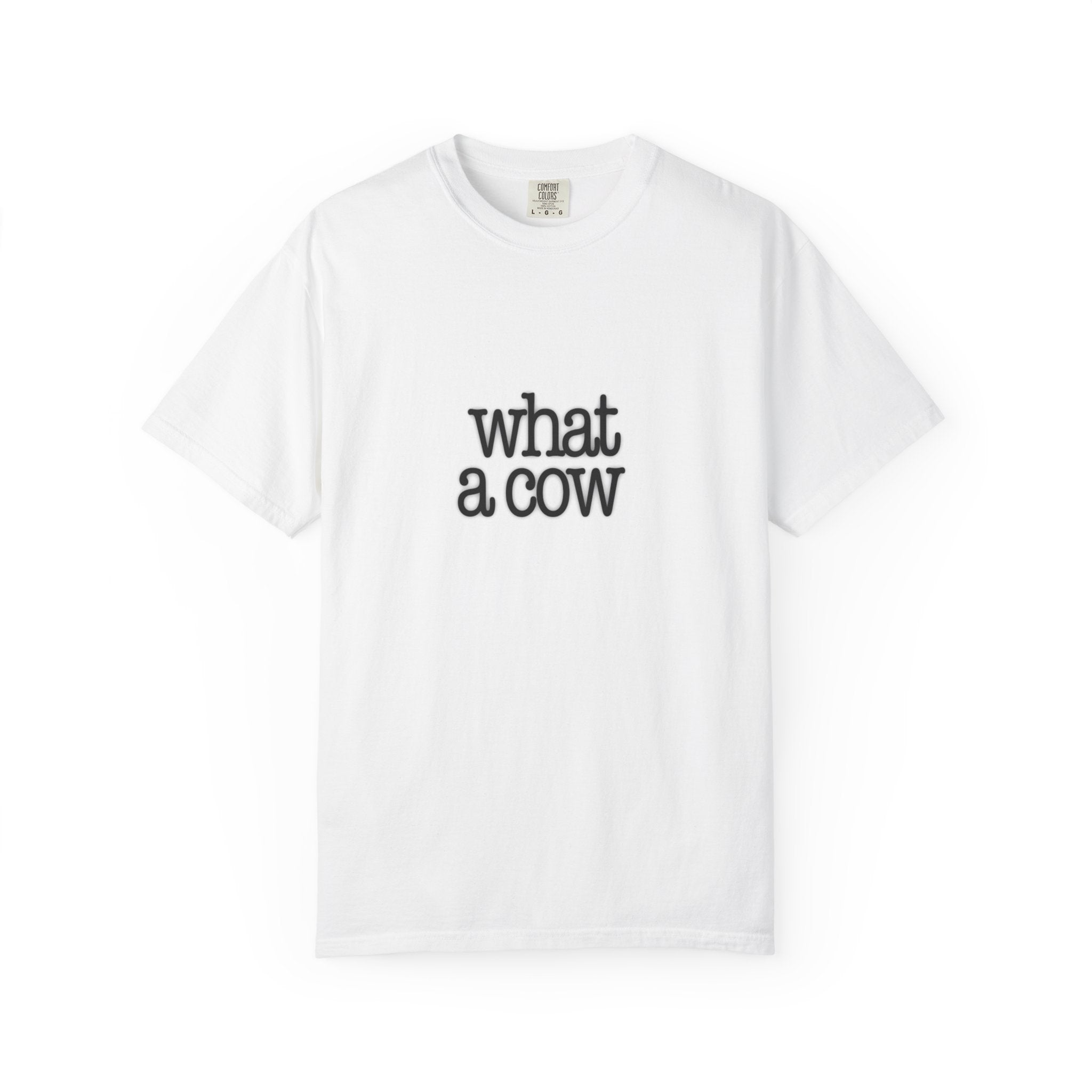 What a Cow Unisex Garment-Dyed T-Shirt, Funny Graphic Tee, Gift for Cow Lovers, Casual Wear, Farm Animal Apparel, Ideal for Birthdays, [...]