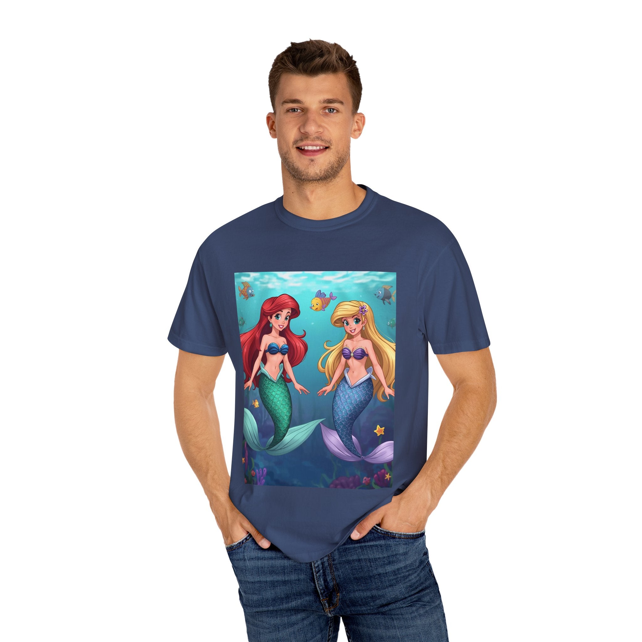 Mermaid Unisex Garment-Dyed T-shirt