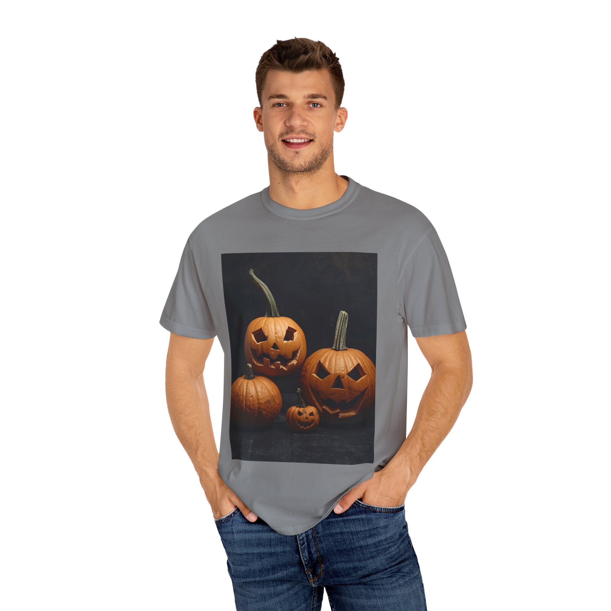 Halloween Pumpkin Graphic Tee, Unisex T-Shirt, Fall Fashion, Cozy Casual Wear, Spooky Season Apparel, Autumn Vibes