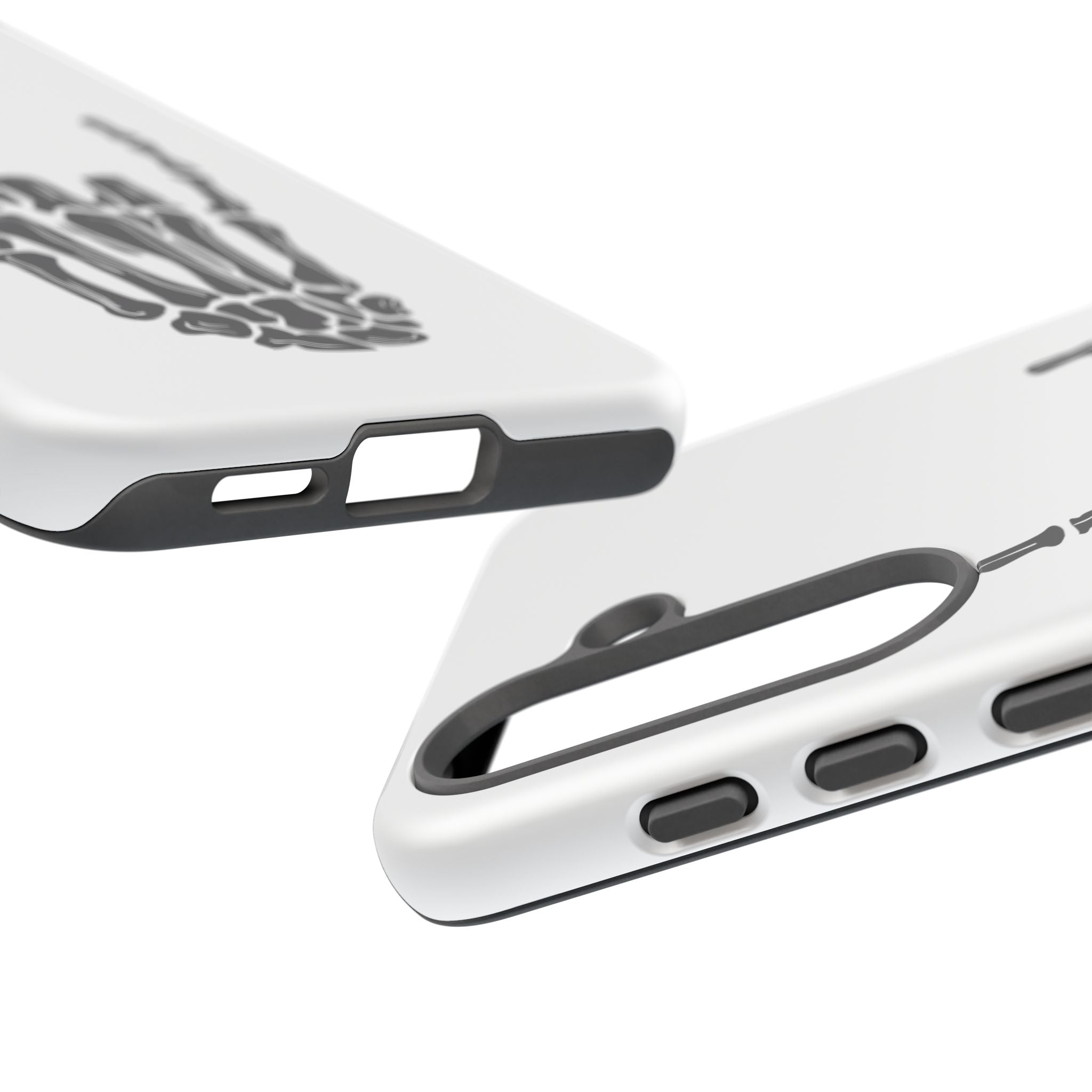 Rock On Skeleton Phone Case, Edgy Phone Cover, Tough Cases for Music Lovers, Halloween Accessories, Gifts for Him