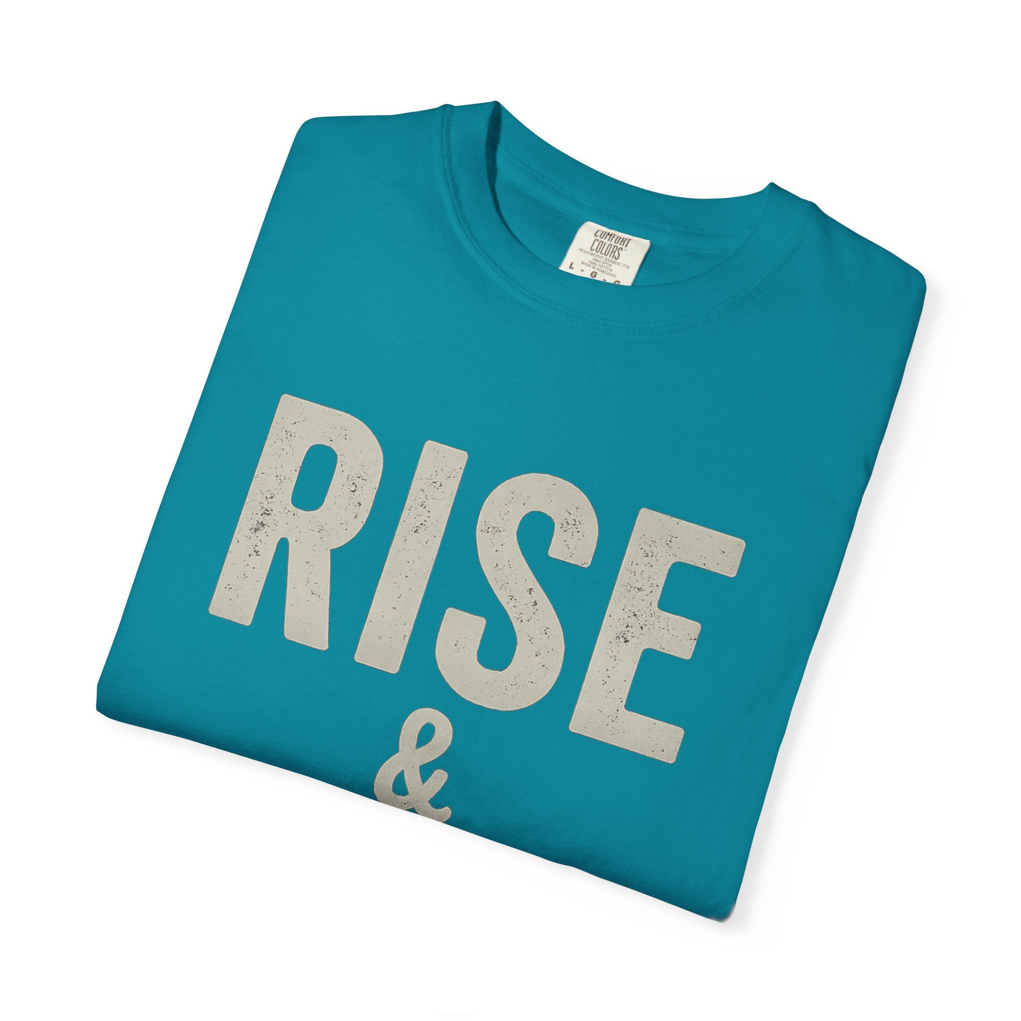 Boss Built Co Rise & Grind T-Shirt — Motivational Graphic Tee for Hustle Mindset