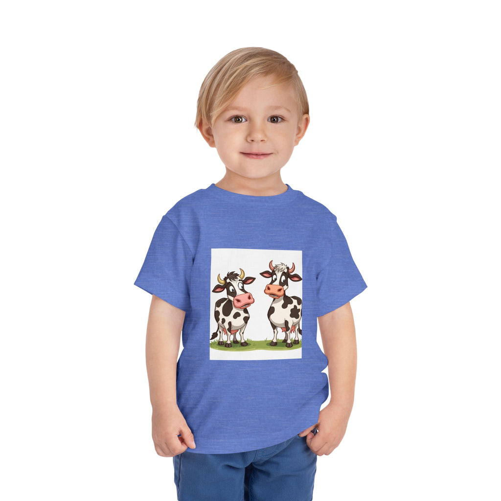 Cute Cows Toddler Short Sleeve Tee