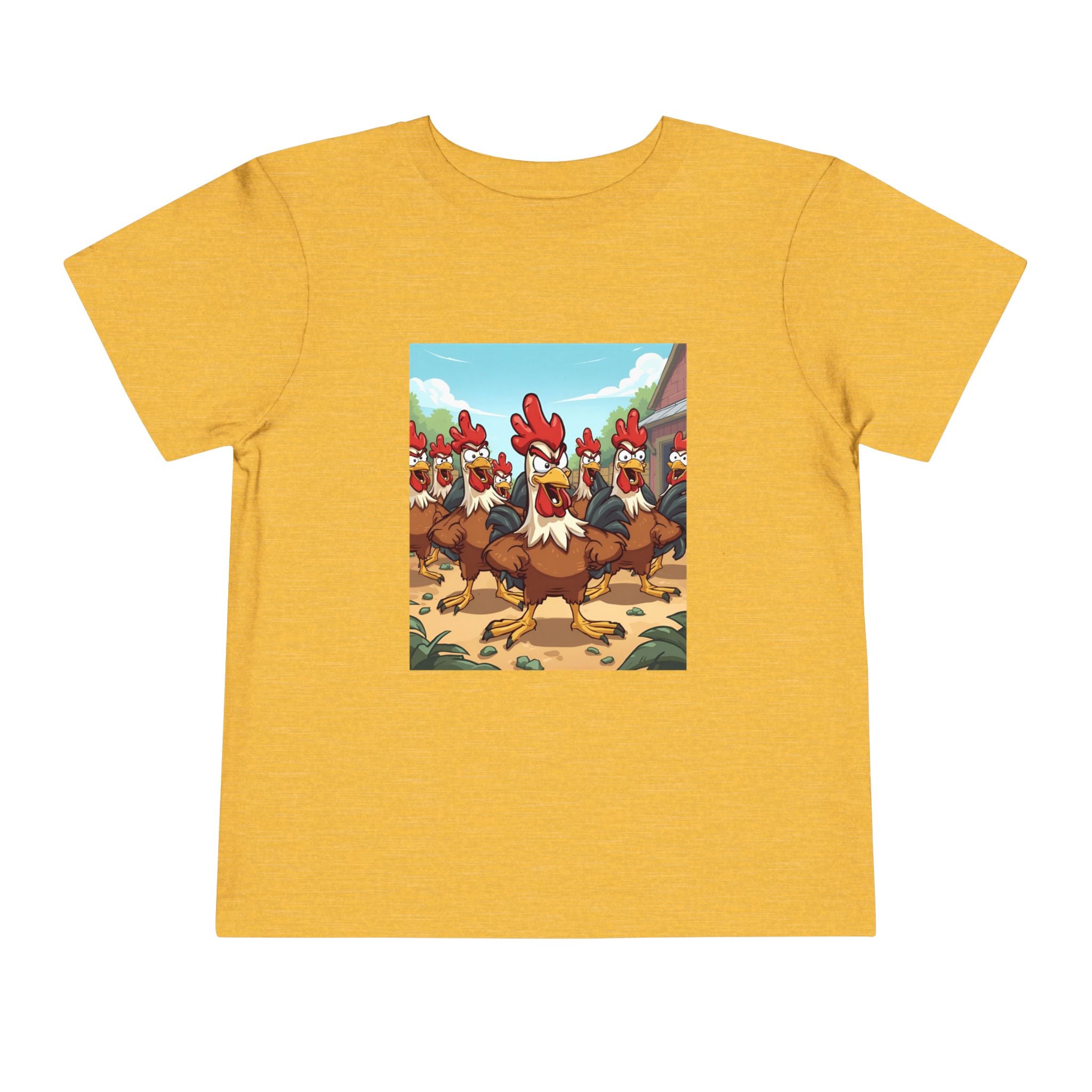 Chicken Funny Toddler Short Sleeve Tee