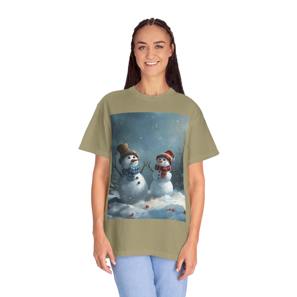 Christmas Winter Wonderland Snowman T-Shirt | Cozy Holiday Tee, Christmas Gift, Unisex Apparel, Seasonal Fashion, Winter Vibes