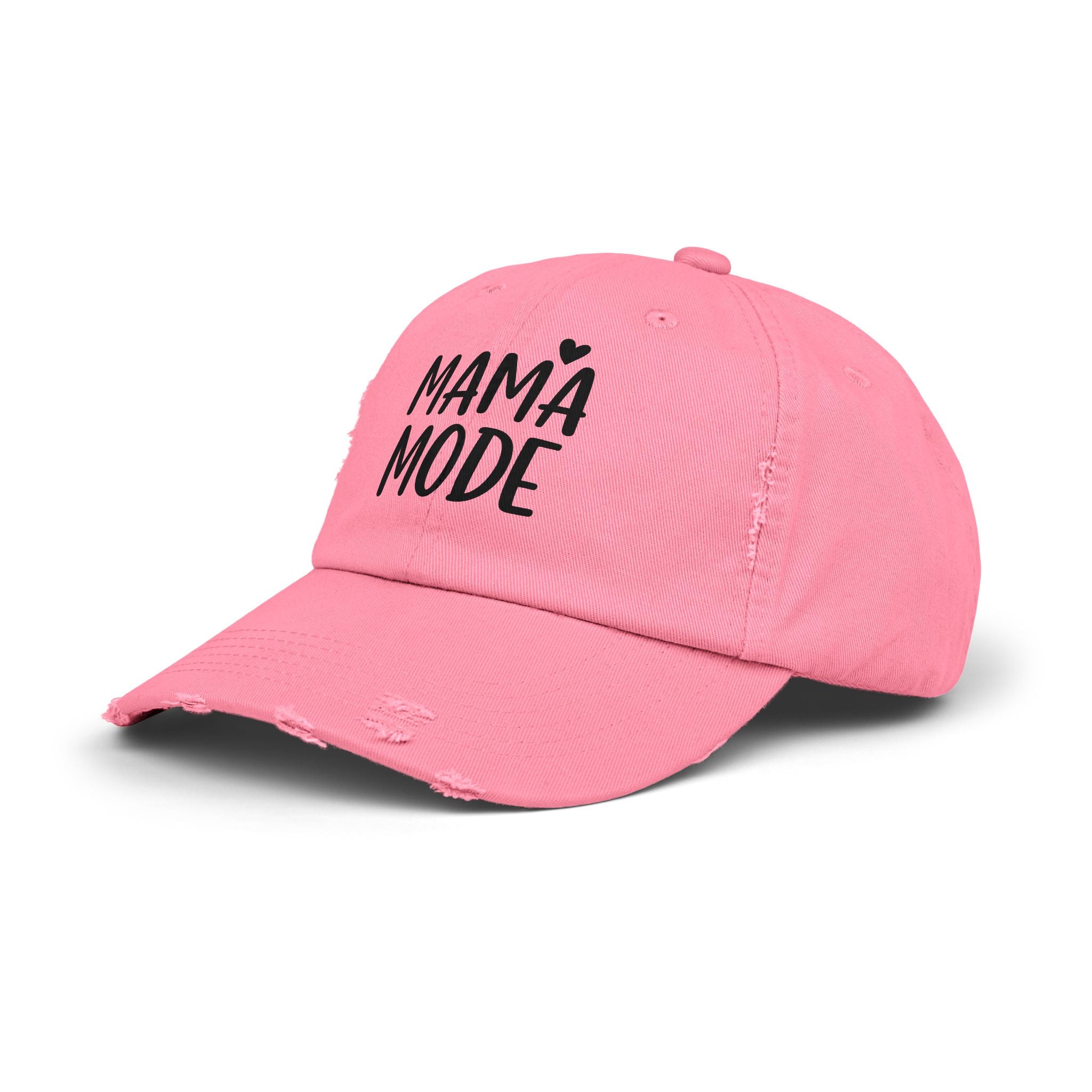 Mama Mode Distressed Cap — Casual Mom Baseball Hat