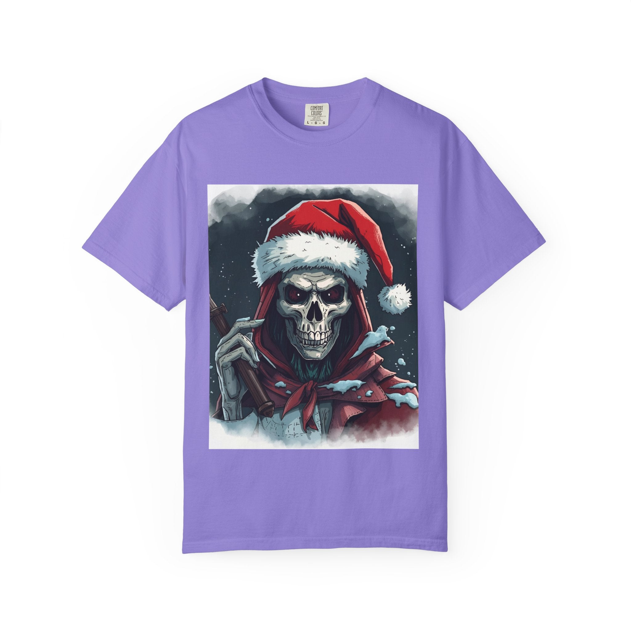 Christmas Skeleton T-Shirt, Unisex Holiday Tee, Funny Graphic Shirt, Unique Gift, Halloween & Christmas Apparel
