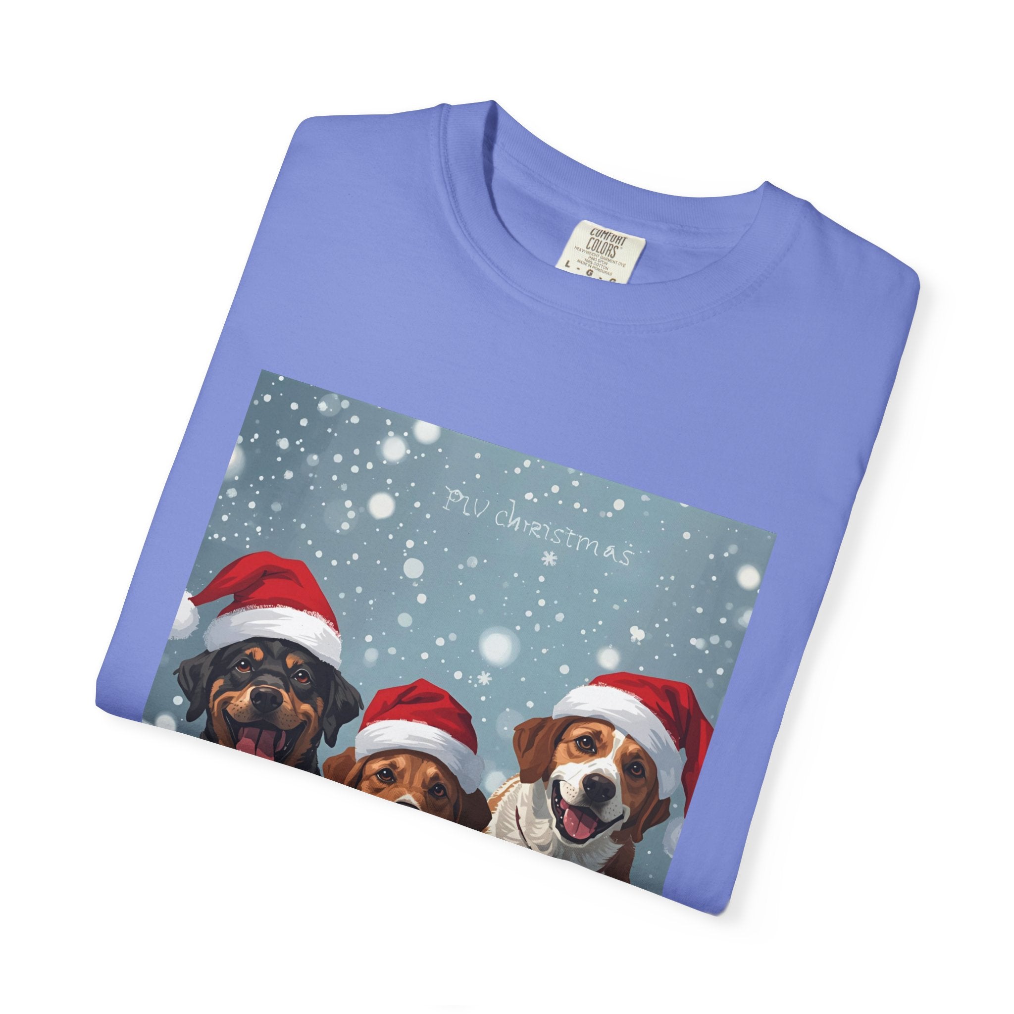Cute Festive Dog Christmas T-Shirt, Unisex Holiday Tee, Cute Pet Lover Shirt, Christmas Apparel, Dog-Themed Gift, Winter Wear, Fun Family Outfit
