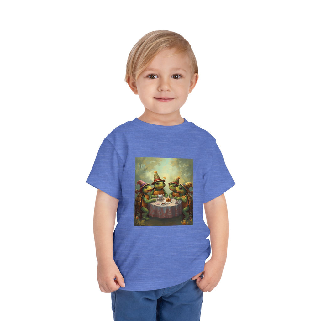 Whimsical Turtle Toddler Short Sleeve Tee