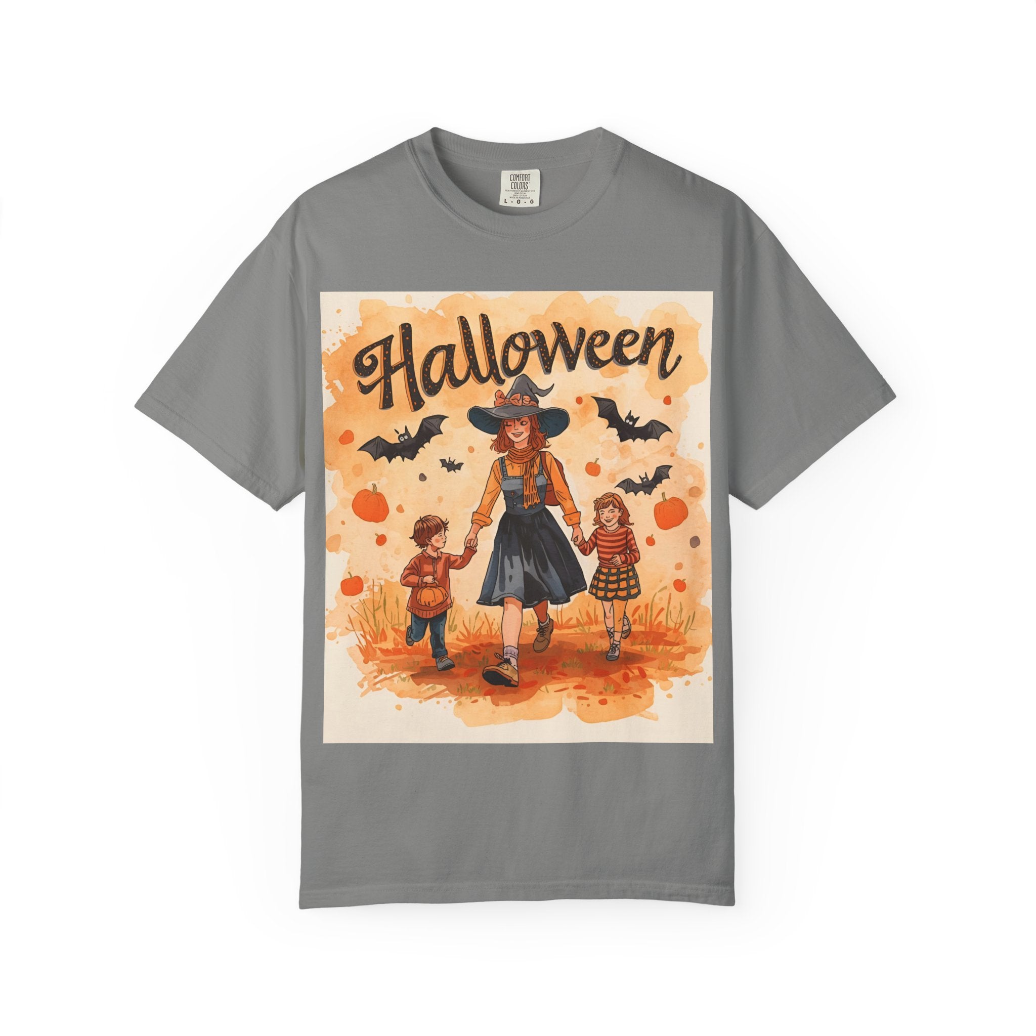 Halloween Themed Mom And Children Family T-shirt, Vintage Style, Unisex, Fall Apparel, Halloween Costume, Pumpkin Decoration, Spooky Season