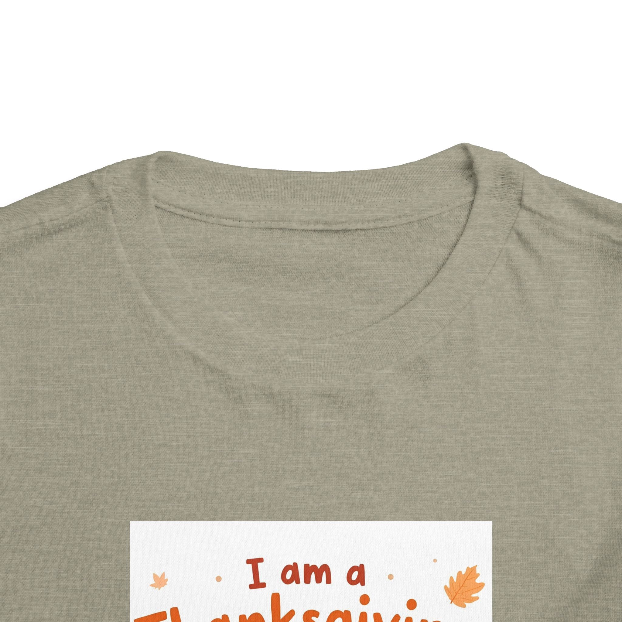 I Am A Thanksgiving Baby Toddler Short Sleeve Tee