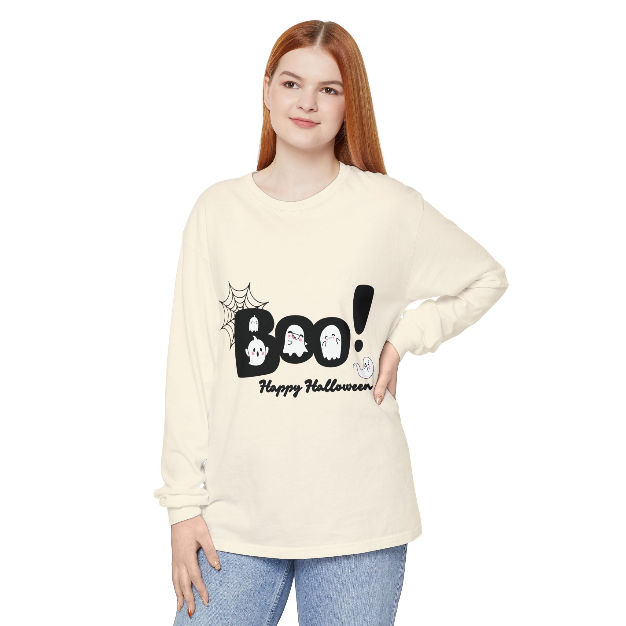 Halloween Boo Long Sleeve T-Shirt, Unisex Spooky Tee, Perfect for Fall Celebrations, Ghost Graphic Shirt, October Style Apparel, Casual [...]