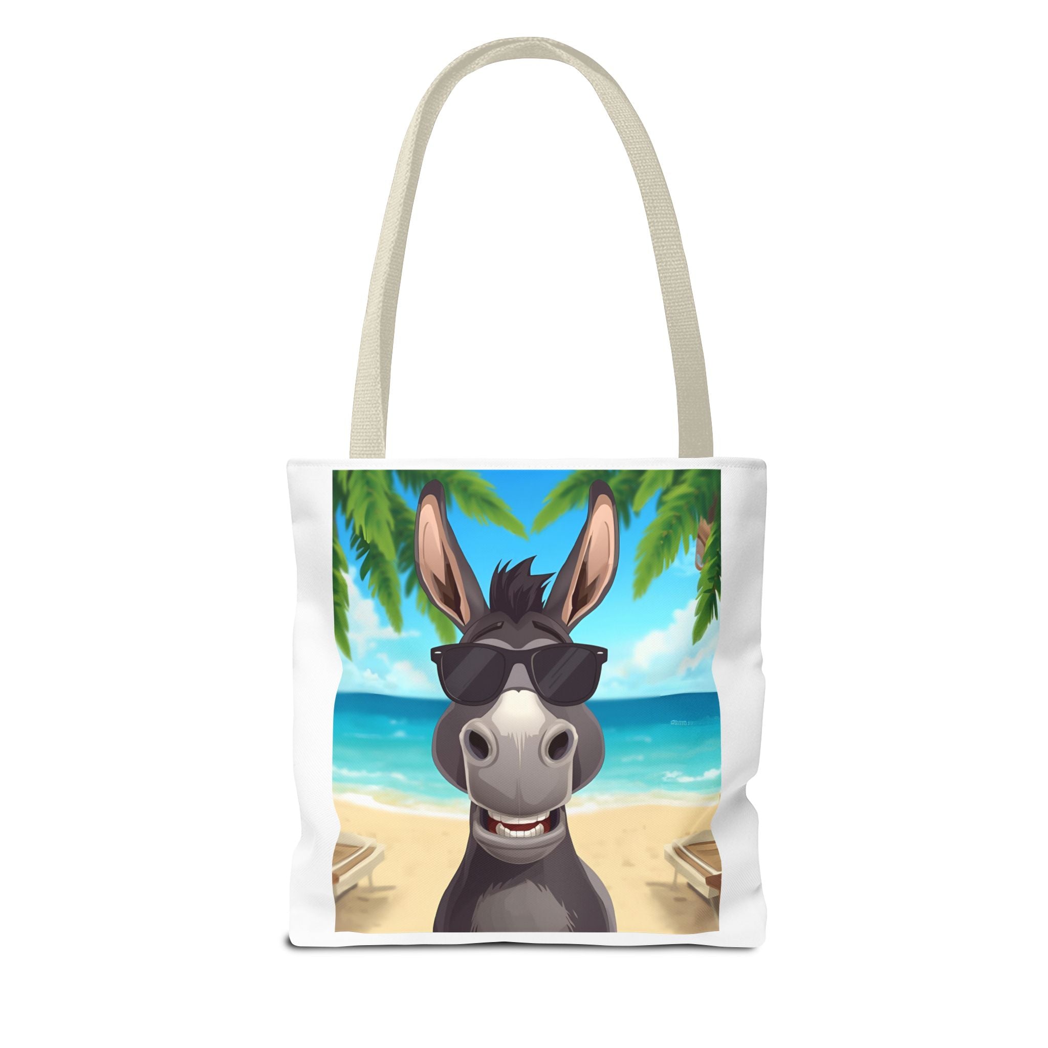 Chill Donkey Tote Bag, Beach Bag, Summer Accessory, Fun Animal Design, Gift for Animal Lovers, Eco-Friendly Shopping Bag