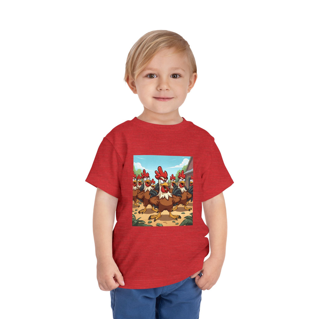 Chicken Funny Toddler Short Sleeve Tee
