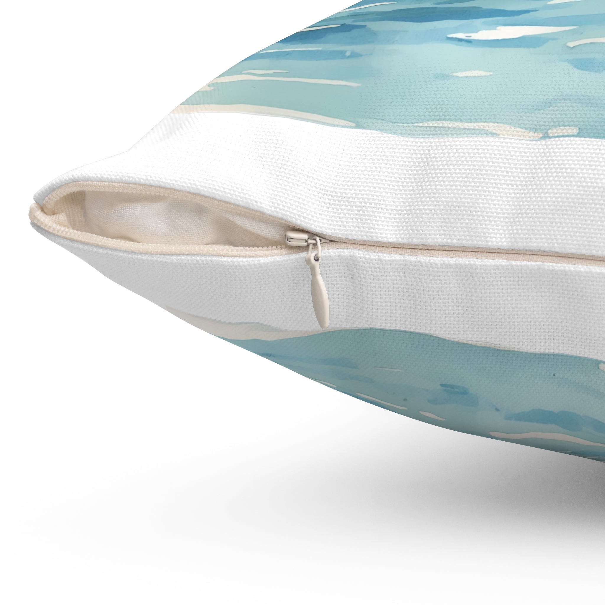 Hippo Cute Spun Polyester Square Pillow