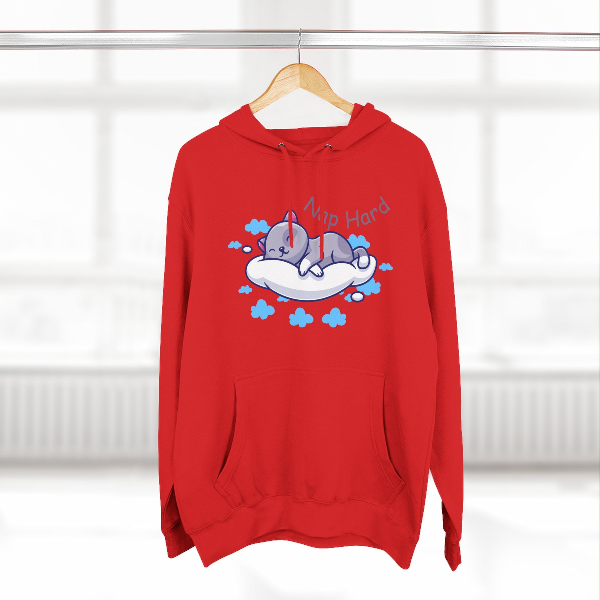 Cozy Cat Nap Hoodie - Perfect for Pet Lovers, Chill Days, Cozy Nights, Birthday Gift, Cat Pajama