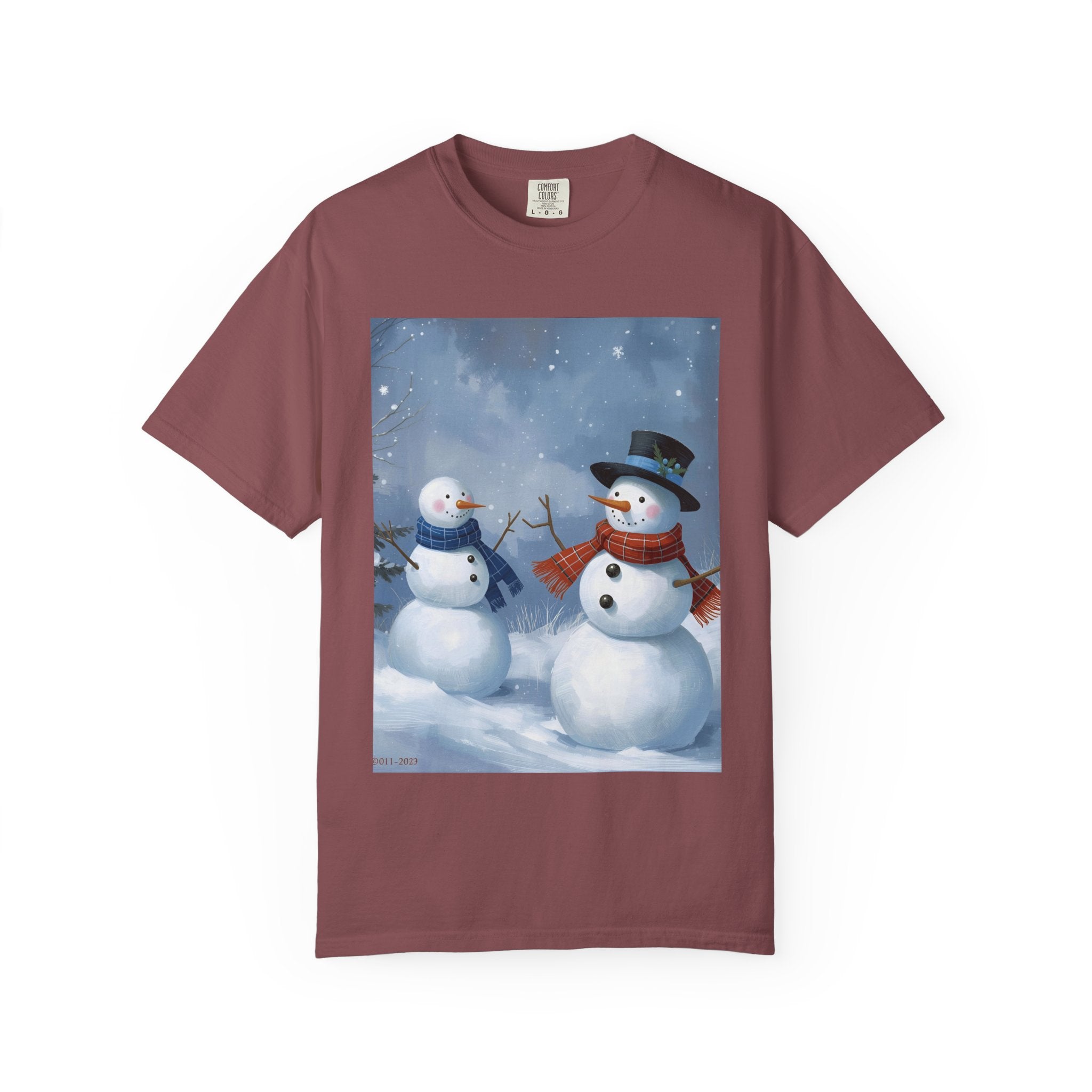 Christmas Snowman Family T-Shirt, Holiday Gift, Cozy Tee, Unisex Snowman Shirt, Festive Apparel, Winter Celebration Wear