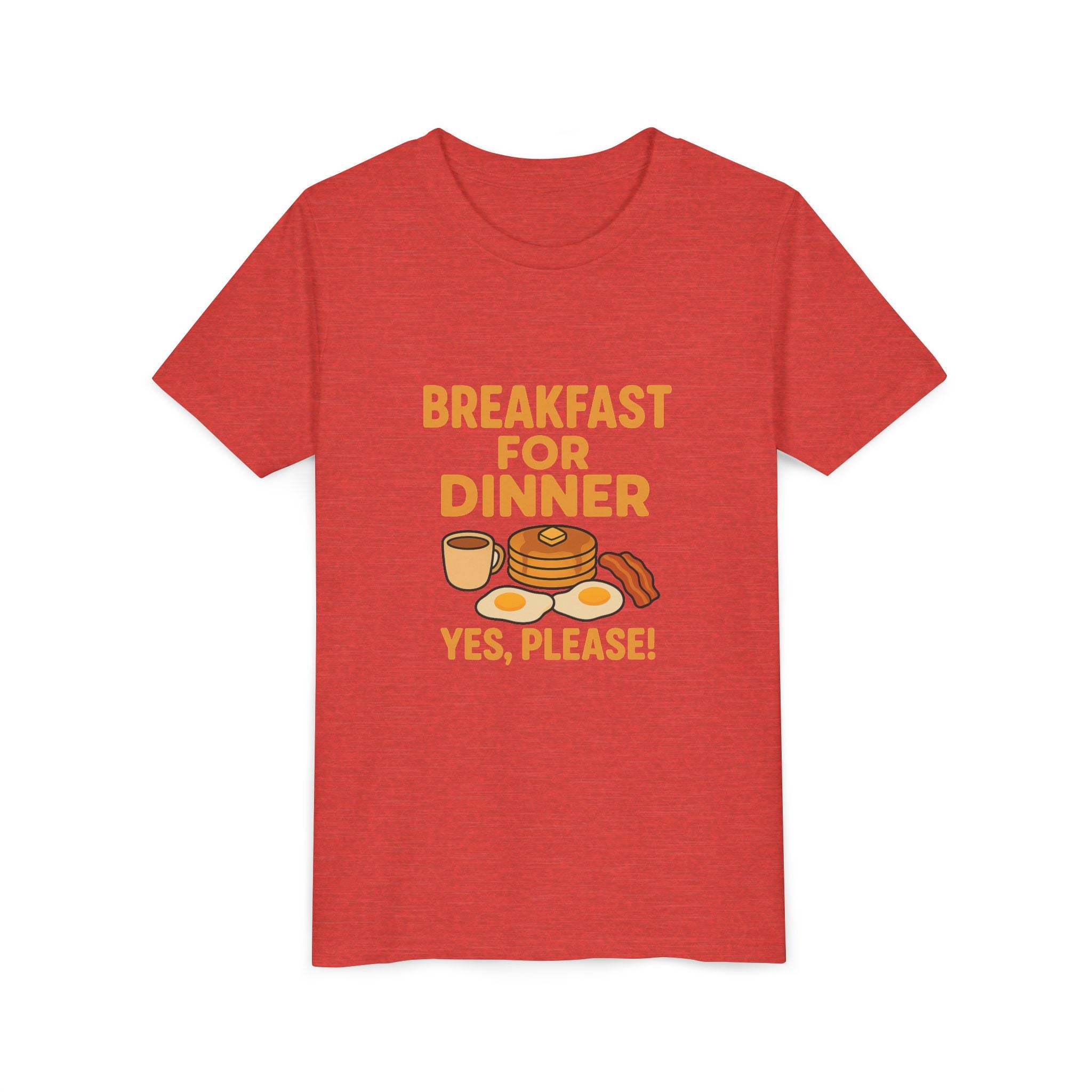 Breakfast For Dinner Youth Short Sleeve Tee