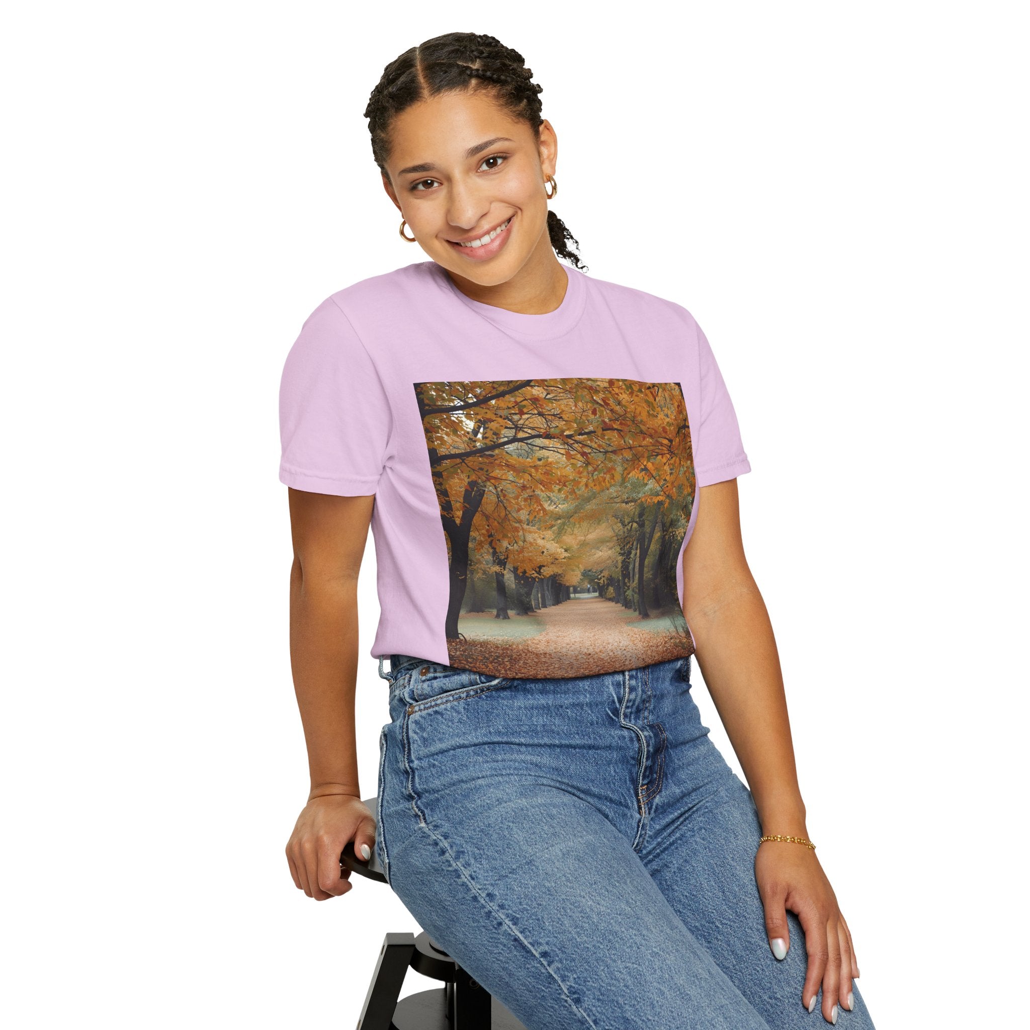 Autumn Pathways Unisex T-Shirt - Cozy Fall Vibes, Nature Lover's Tee, Seasonal Style, Perfect for Thanksgiving, Outdoors Events
