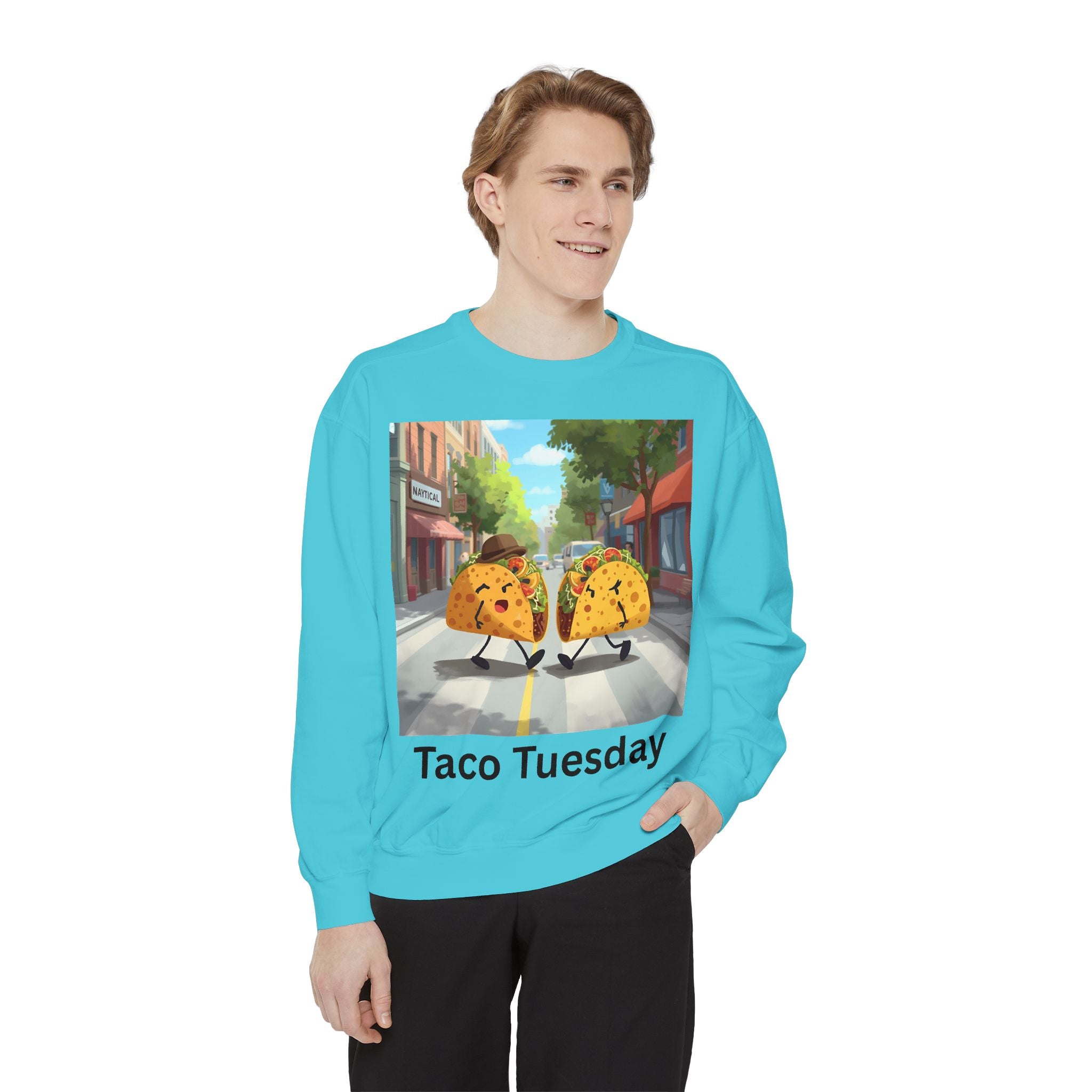 Taco Tuesday Unisex Garment-Dyed Sweatshirt