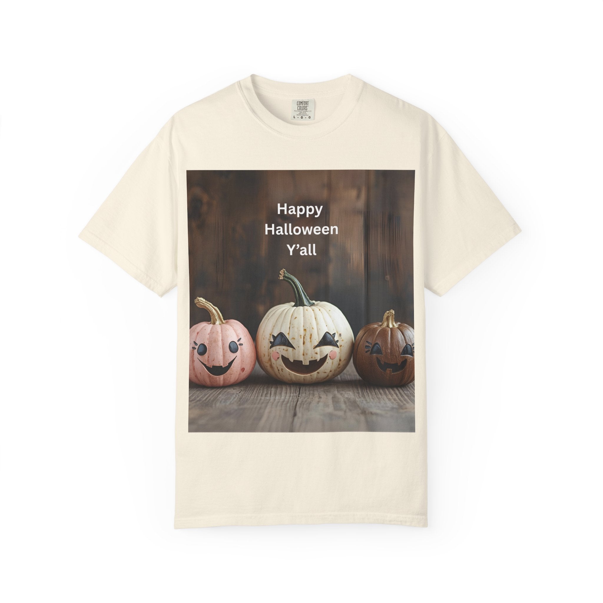 Happy Halloween Y'all T-shirt, Fall Pumpkin Tee, Unisex Halloween Apparel, Cute Halloween Gift, Autumn Wardrobe Essential