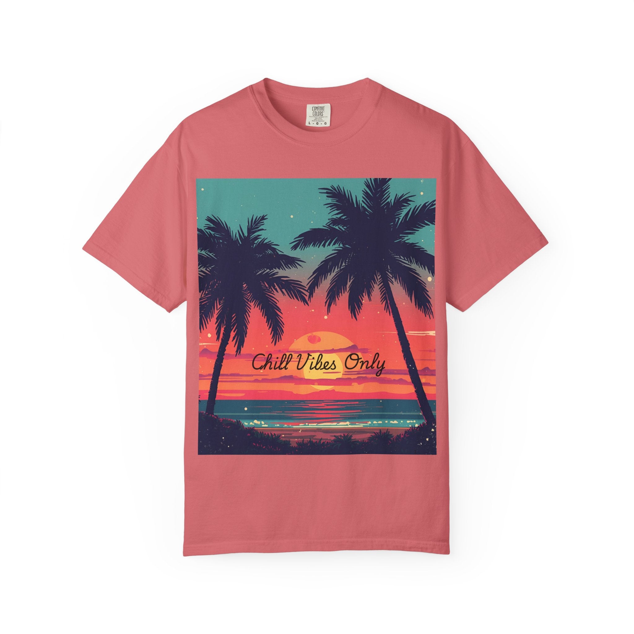 Tropical Sunset Unisex Garment-Dyed T-shirt