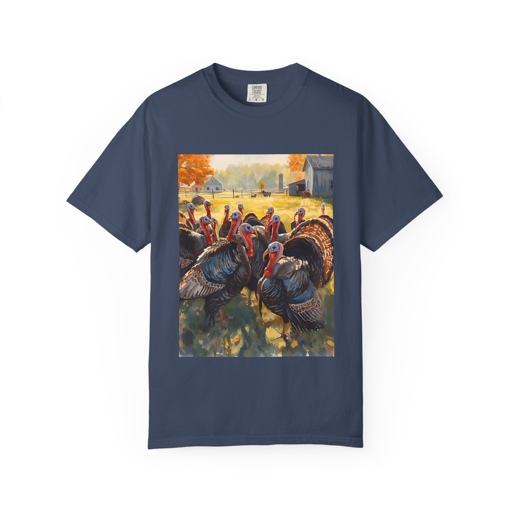 Thanksgiving Turkey T-shirt, Fall Apparel, Unisex Casual Tee, Funny Turkey Shirt, Autumn Wardrobe Essential