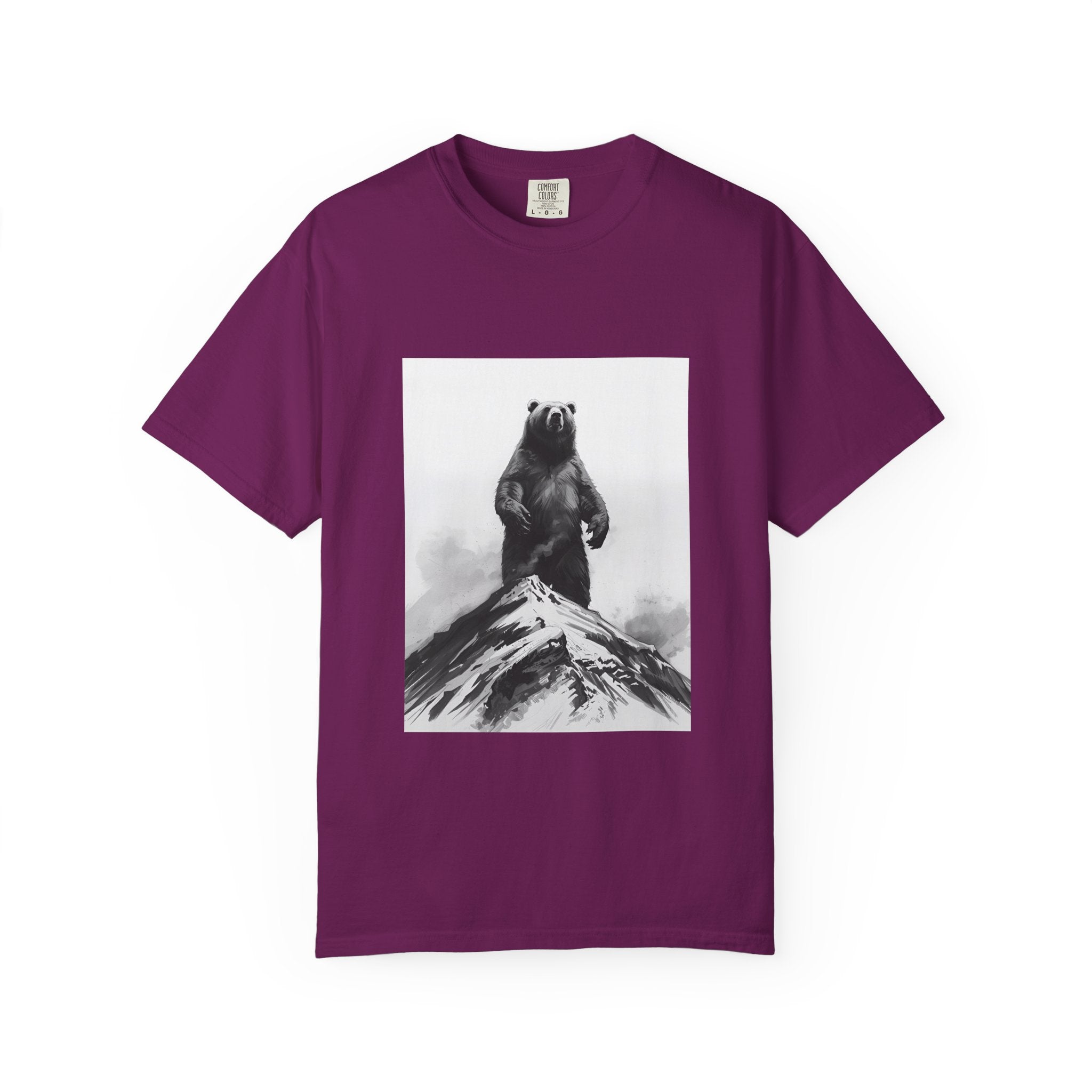 Bear Mountain Snow Unisex Garment-Dyed T-shirt
